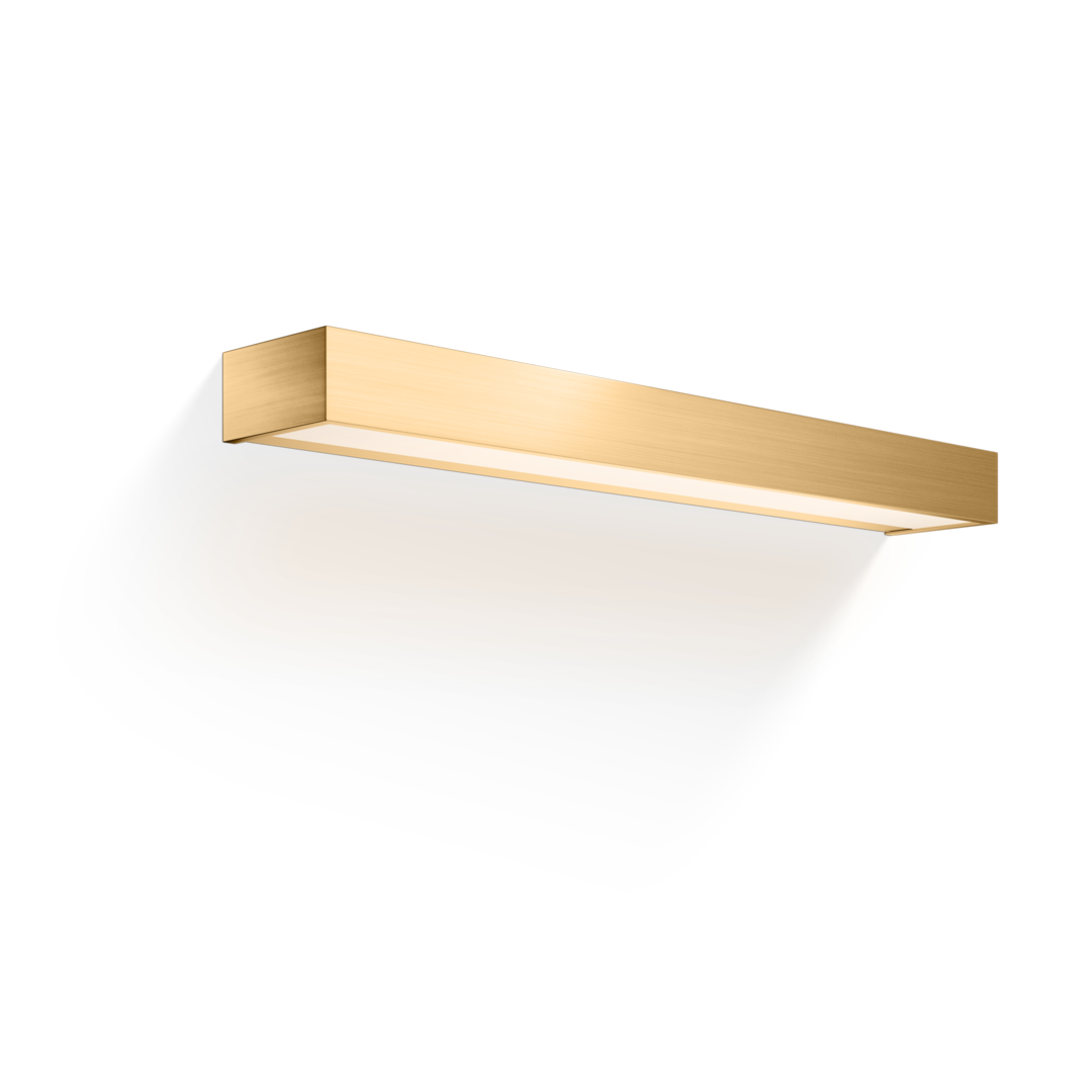 Subtile und edle Beleuchtung im Badezimmer mit der Decor Walther Box 25 in Gold matt, jetzt bei dasfeinebad.