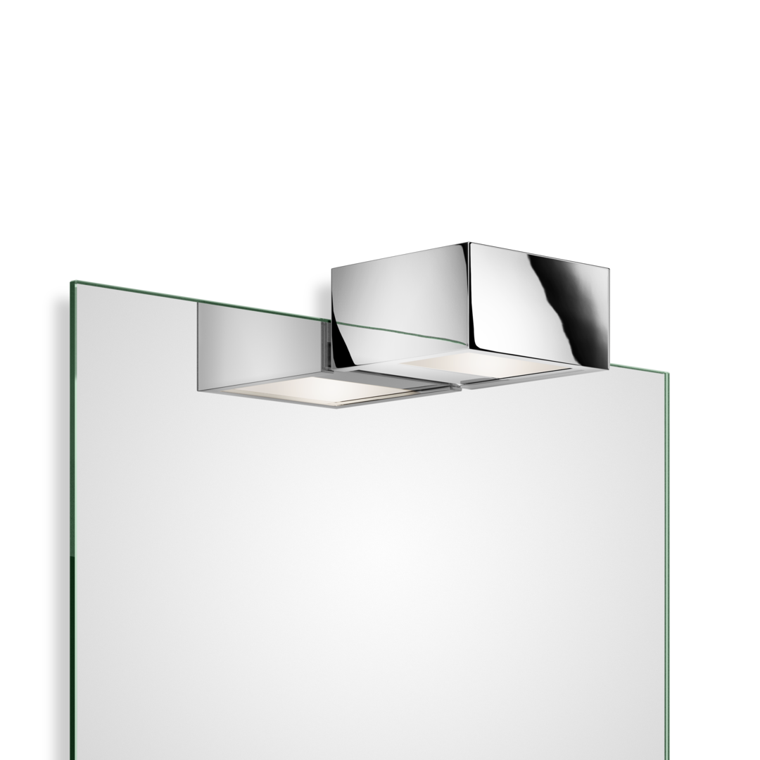 Hochwertige Chrom Spiegelleuchte Bad, Decor Walther Box 10, perfekt als Lampe über Spiegel – kaufen bei dasfeinebad für stilvolle und funktionale Badezimmerleuchten.