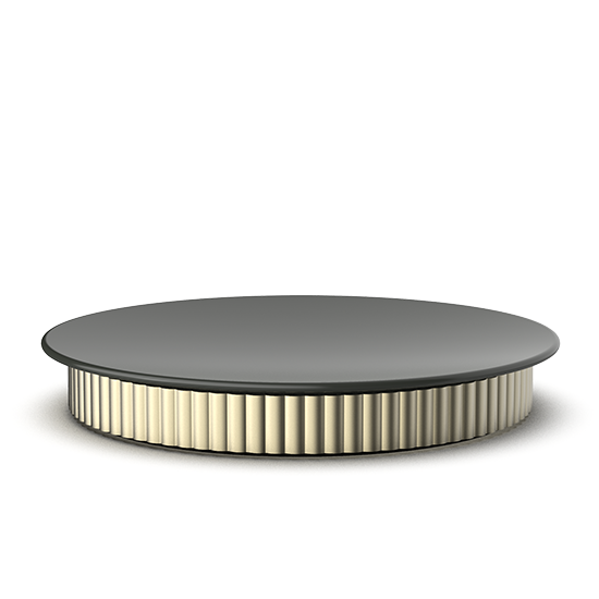 Eleganter Organizer aus Aluminium und Porzellan, perfekt für Schmuck und persönliche Utensilien, Decor Walther OF.LINE