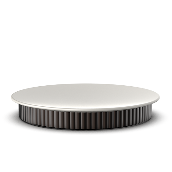 Edle Schmuckbox aus Aluminium und Porzellan mit Deckel, ideal zur Aufbewahrung von Accessoires, Decor Walther OF.LINE