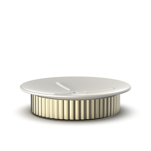 Luxuriöse Seifenablage aus Aluminium und Porzellan, perfekt zur stilvollen Präsentation von Seife, Decor Walther OF.LINE Kollektion