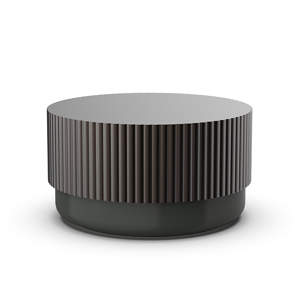 Vielseitige Aufbewahrungsbox aus Aluminium und Porzellan mit Deckel, ideal zur Organisation von Schmuck und Utensilien, Decor Walther OF.LINE