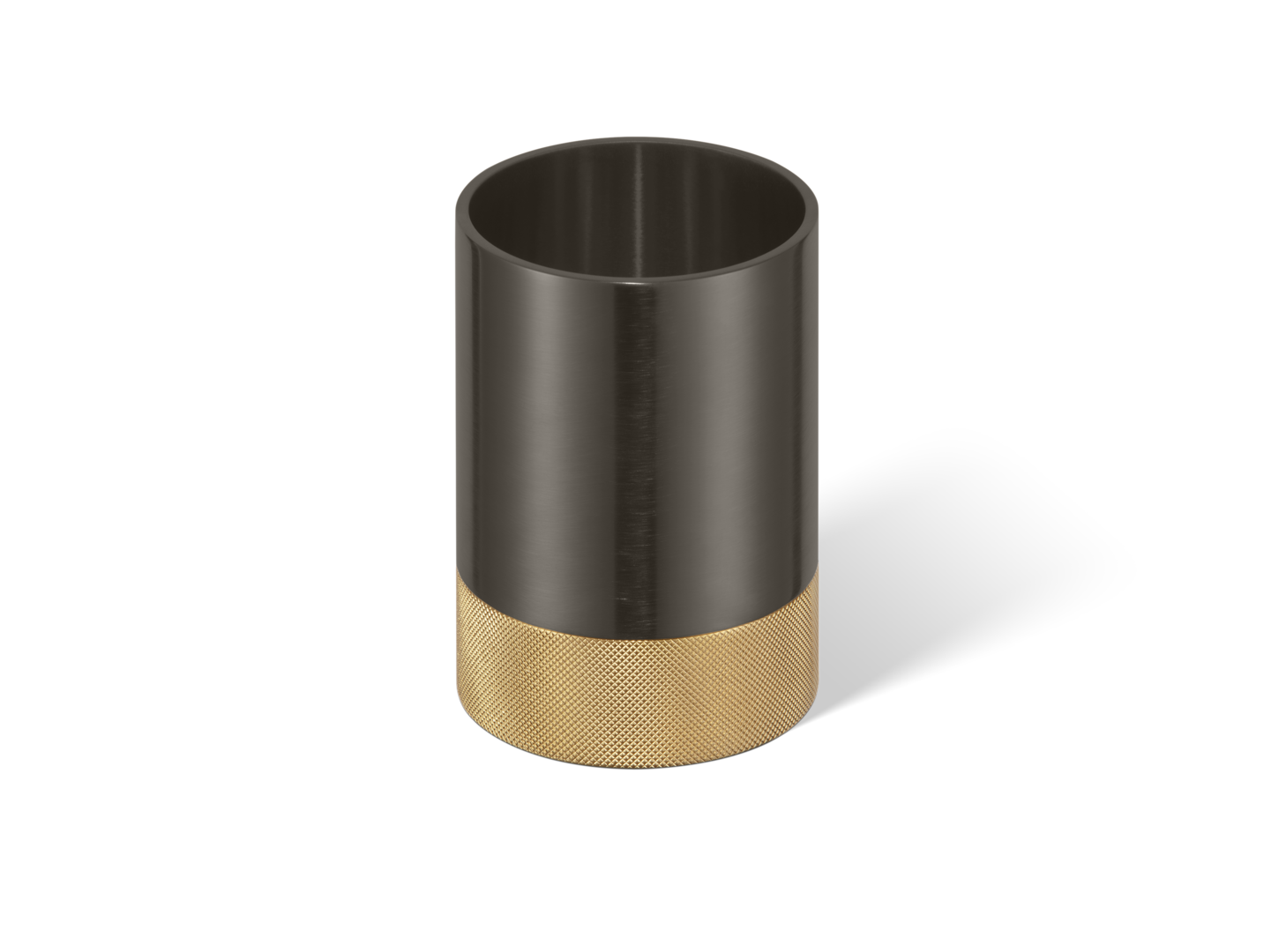 Dunkelbronze und Gold matt 24 Karat Kosmetikorganizer von Decor Walther, vereint edles Design mit praktischer Funktionalität.