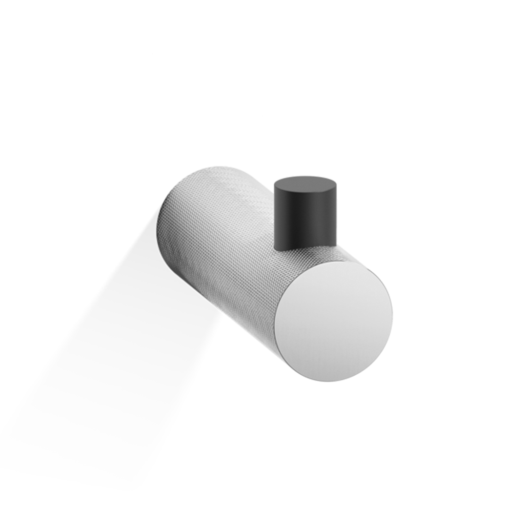 Kombinierter Schwarz-matt / Chrom Handtuchhaken von Decor Walther - Entdecken Sie ihn bei Das Feine Bad!
