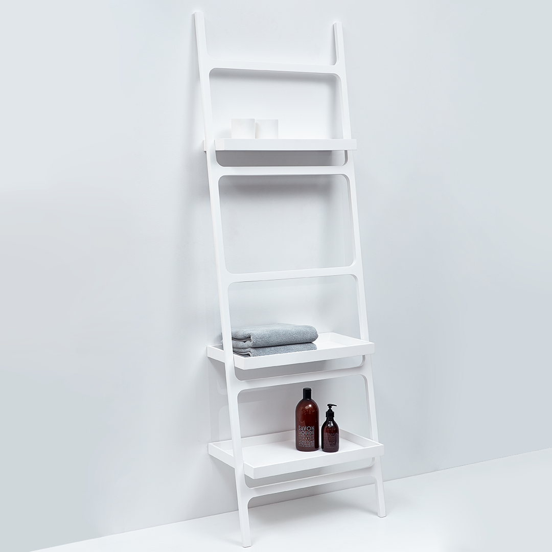 Towel ladder with shelf sale