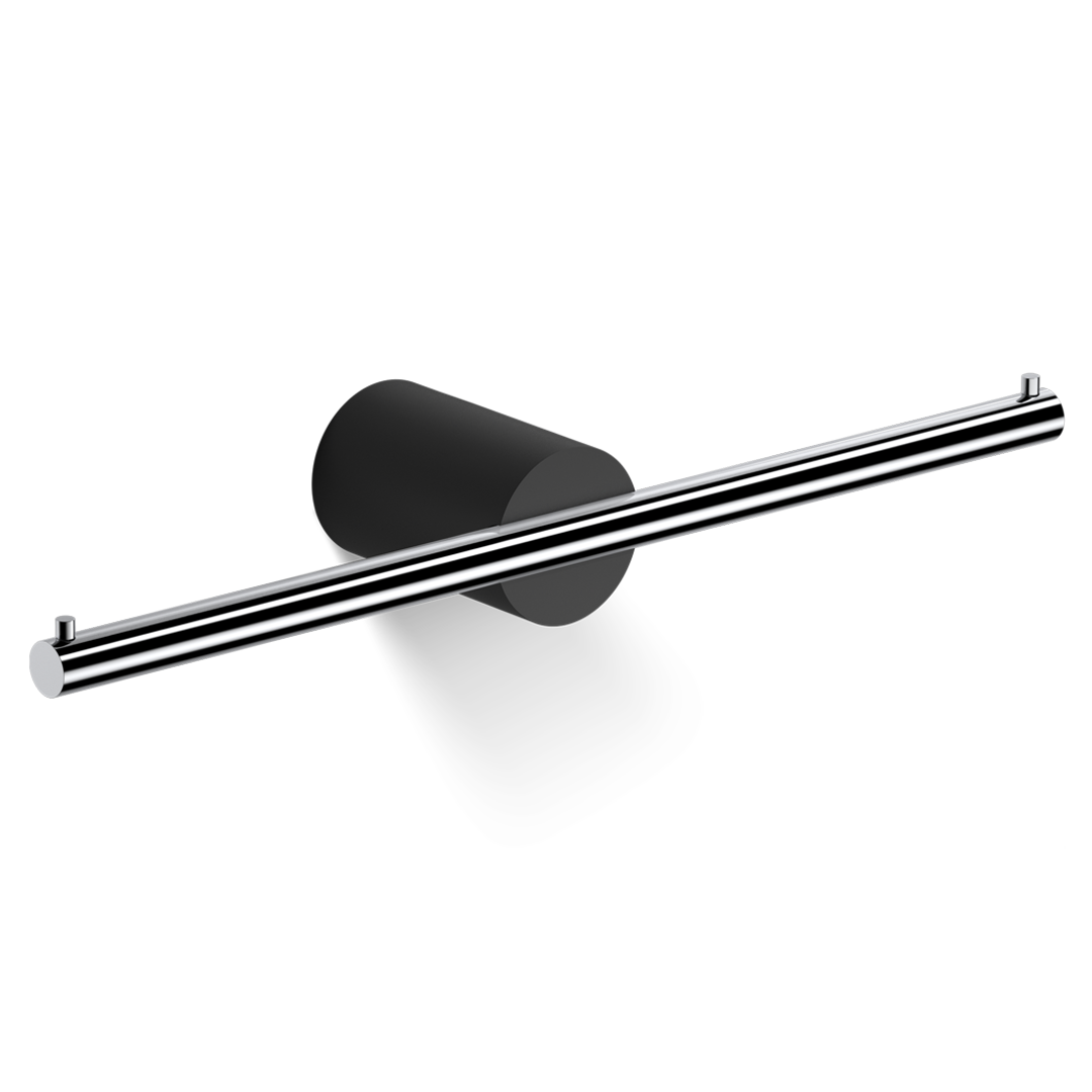 Double Toilet Paper Holder Black Stone TPH 2