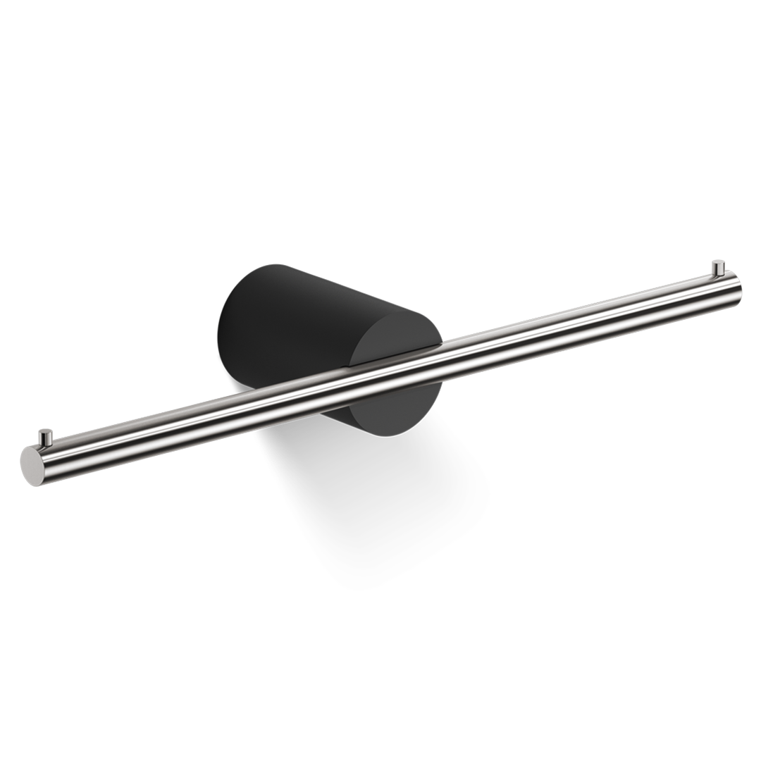 Double Toilet Paper Holder Black Stone TPH 2