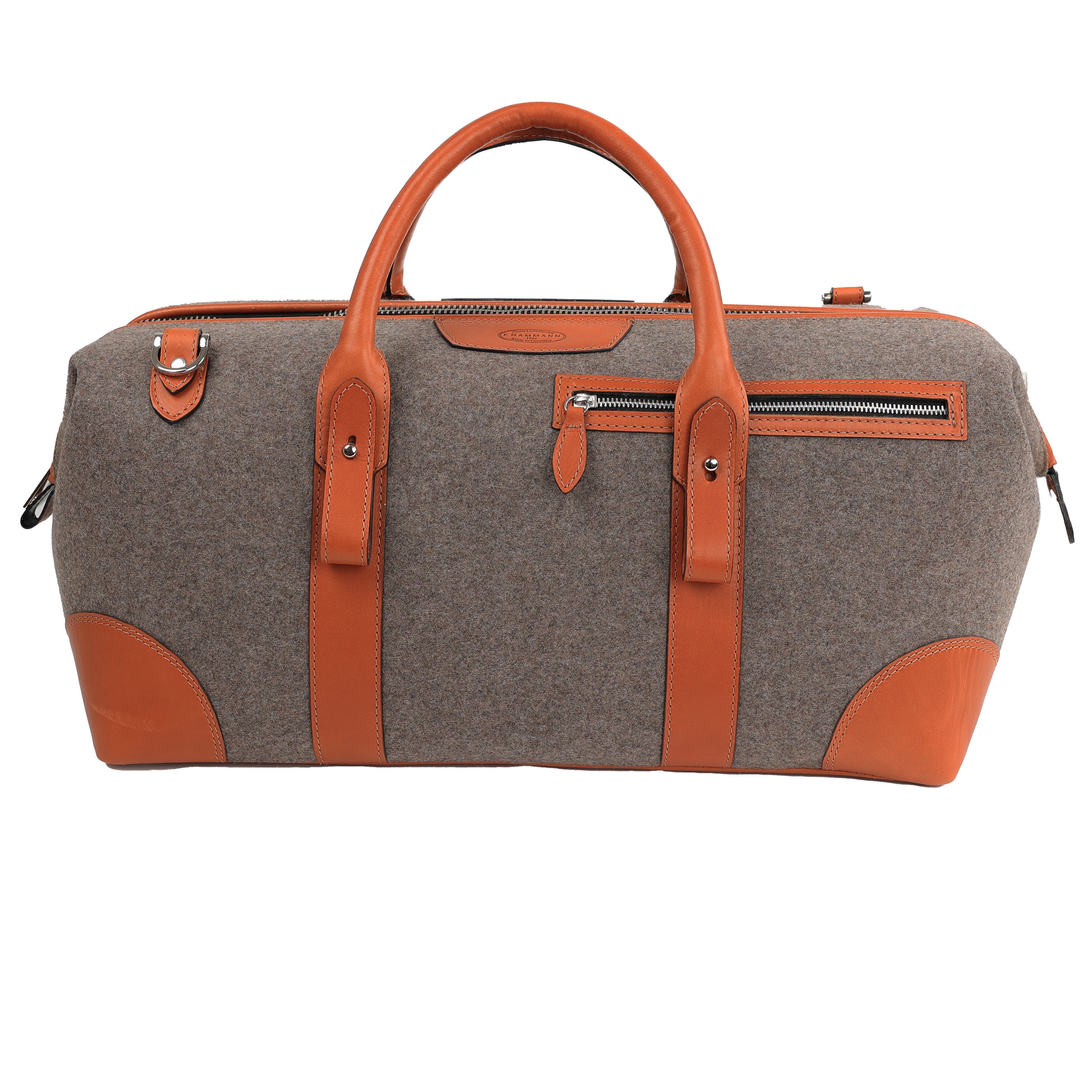 Weekender Sport Stierleder - loden grau/ coxorange