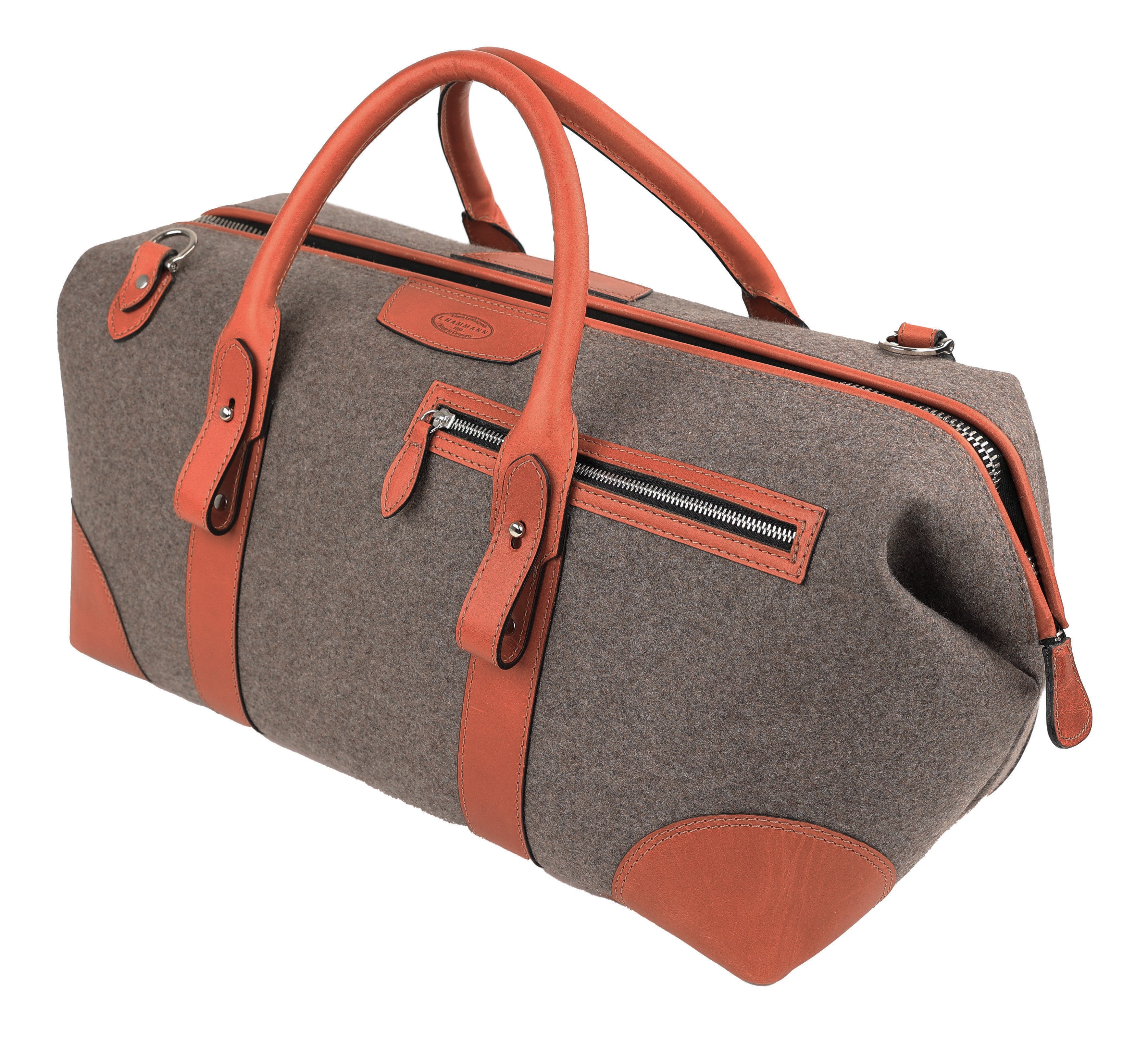 Weekender Sport Stierleder - loden grau/ coxorange