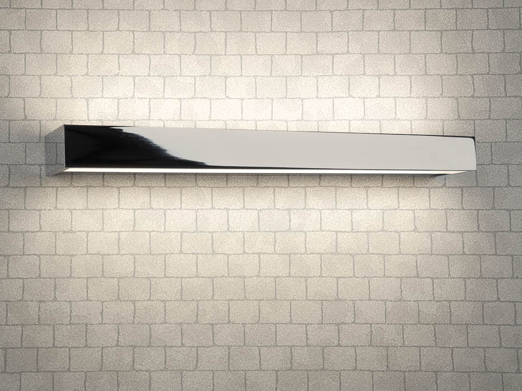 Moderne Chrom Badleuchte Decor Walther Box 25, jetzt bei dasfeinebad für stilvolle und effiziente Badezimmerbeleuchtung