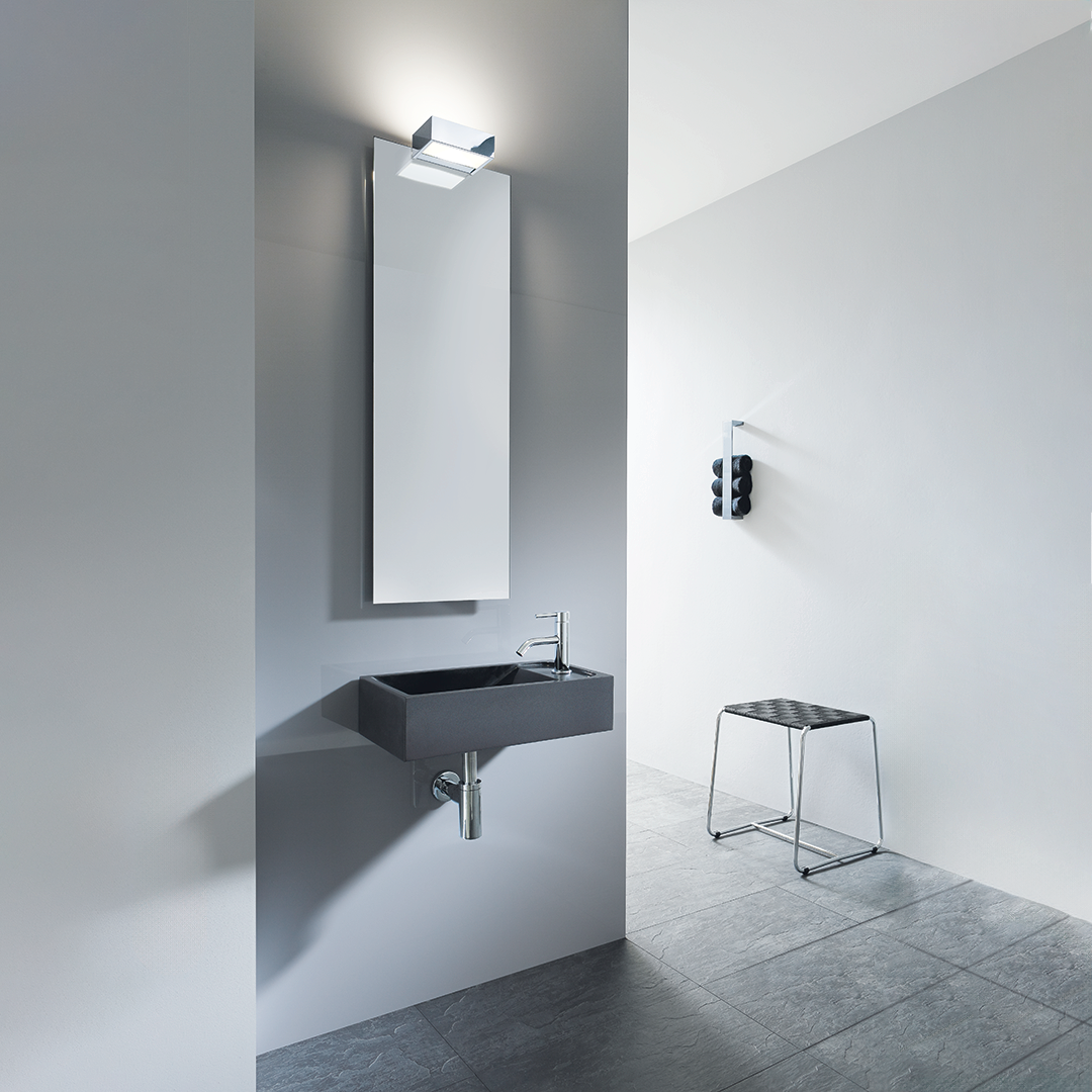 Applique murale et miroir BOX 10 Halogène - Chrome