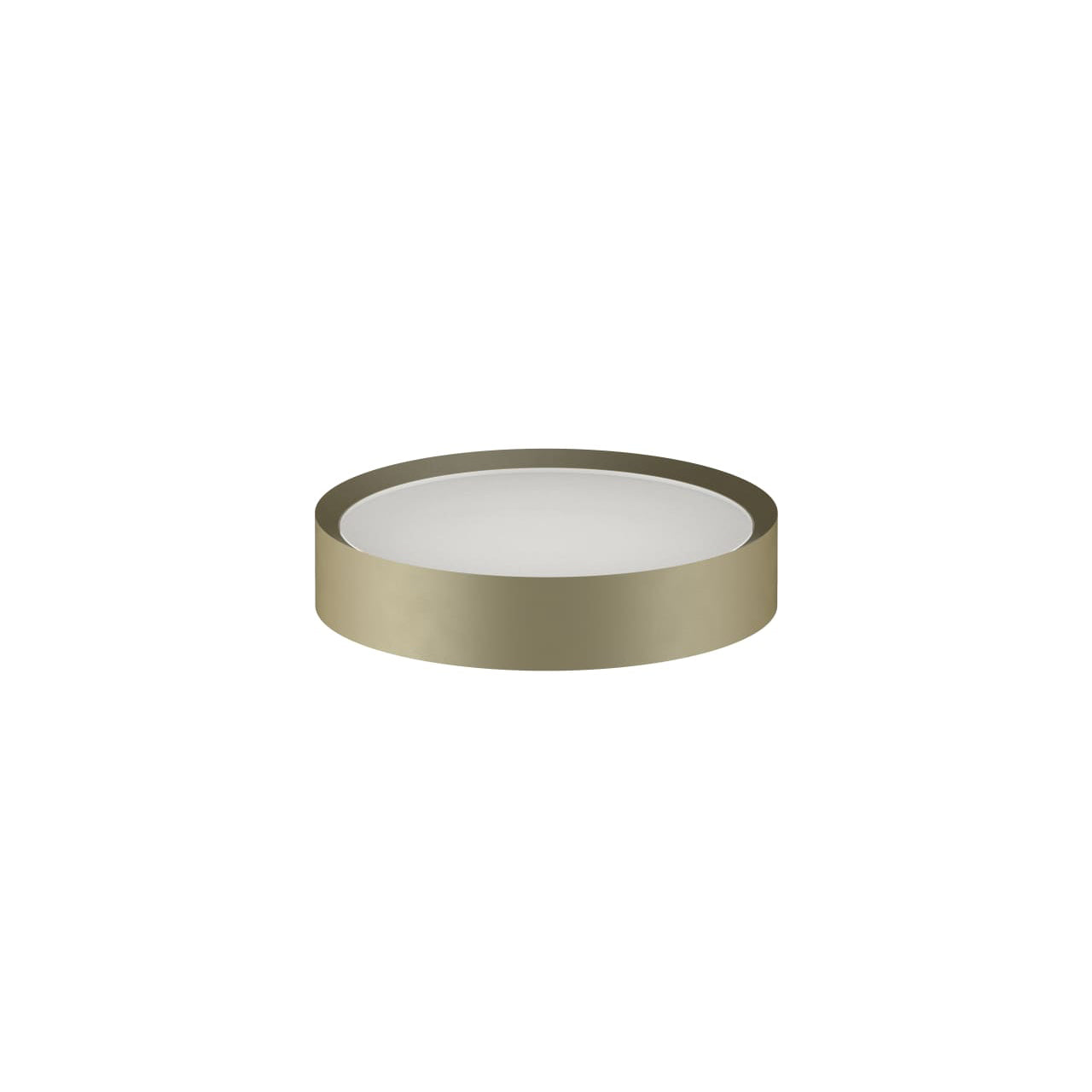 Matt British Gold PVD wandmontierte Seifenbank aus massivem Messing mit edler Glaseinlage, Young Kollektion Fantini, luxuriöse Seifenablage für elegantes Badezimmer, Made in Italien