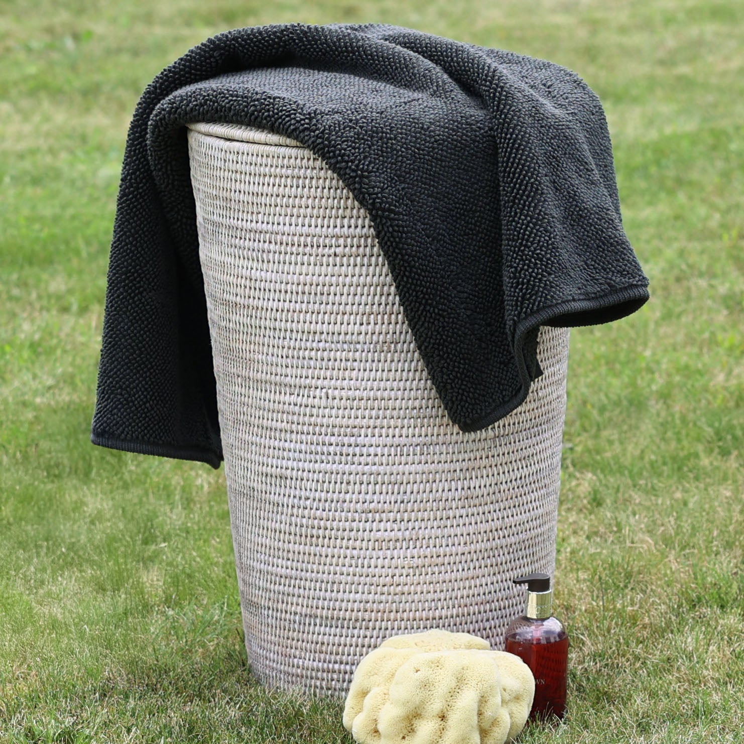 Klassischer Wendeteppich fürs Bad–Twist von Decor Walther–beidseitig nutzbar–angenehmes Barfußgefühl–in natürlichen Farbtönen–aus reiner Baumwolle