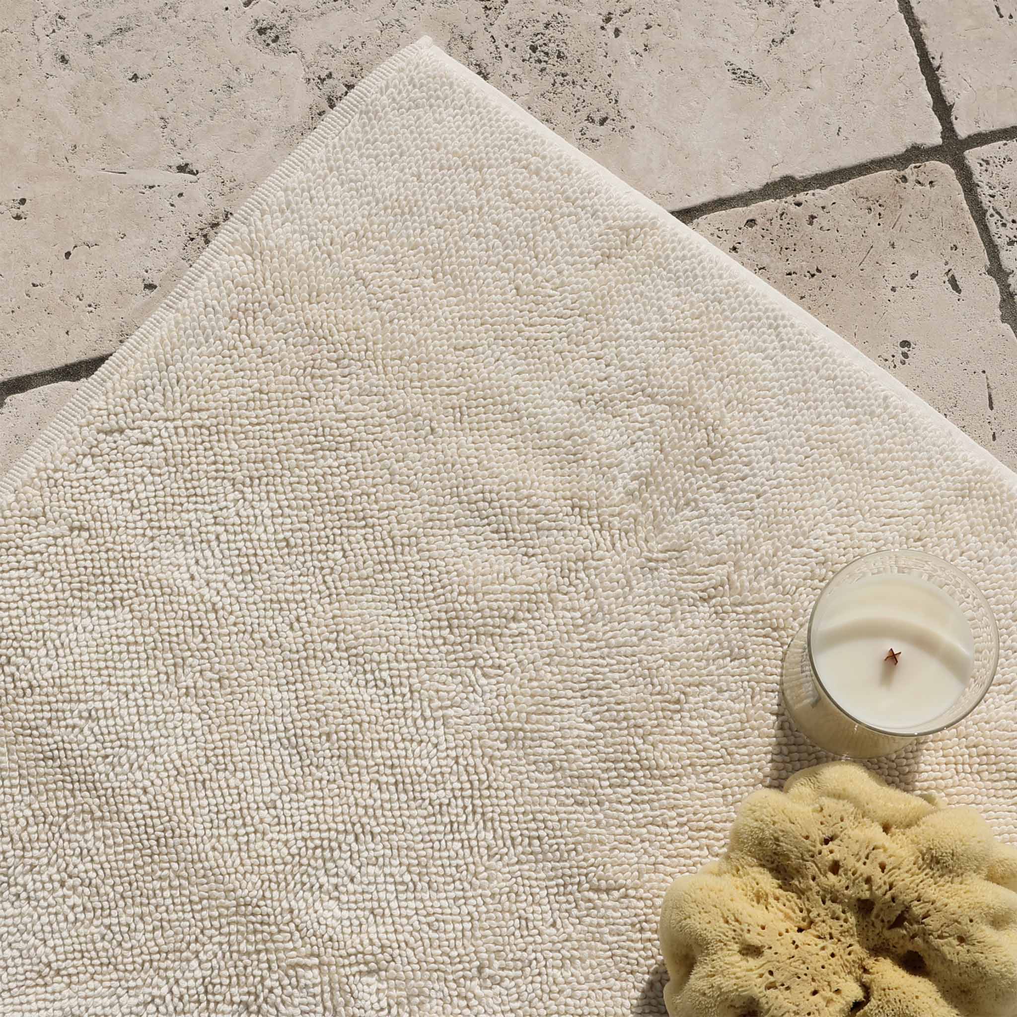 Hochwertiger Badteppich von Decor Walther–Serie Twist–zweiseitig verwendbar–weich, saugfähig & langlebig–aus 100 % Baumwolle–perfekt für jedes Badezimmer