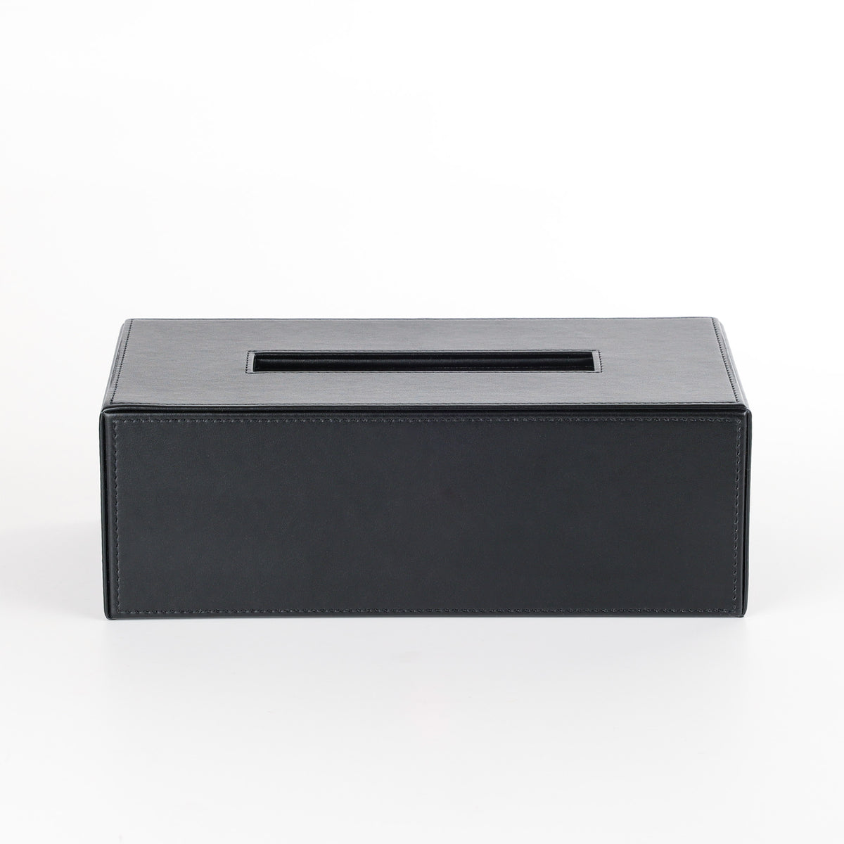 Decor Walther Brownie KB 40 rechteckige Papiertuchbox in Schwarz, veganes Kunstleder