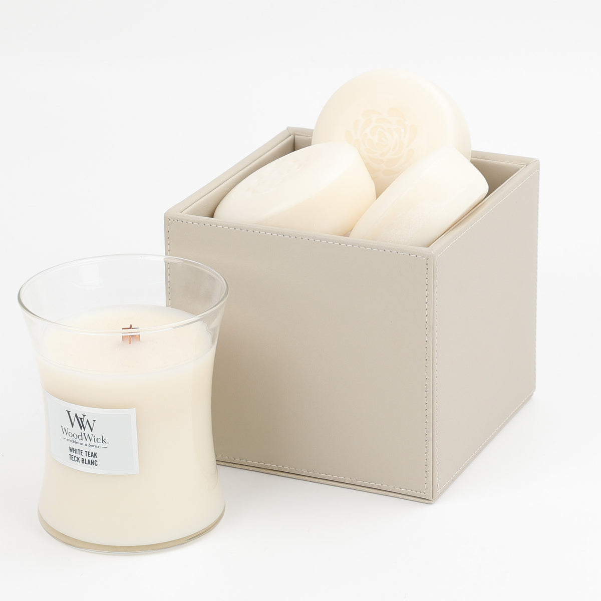 Decor Walther Brownie Utensilienbehälter BOD1 in Sanbeige, veganes Kunstleder, wasserfest, Platz für Ihre Seifen und anderes Badzubehör