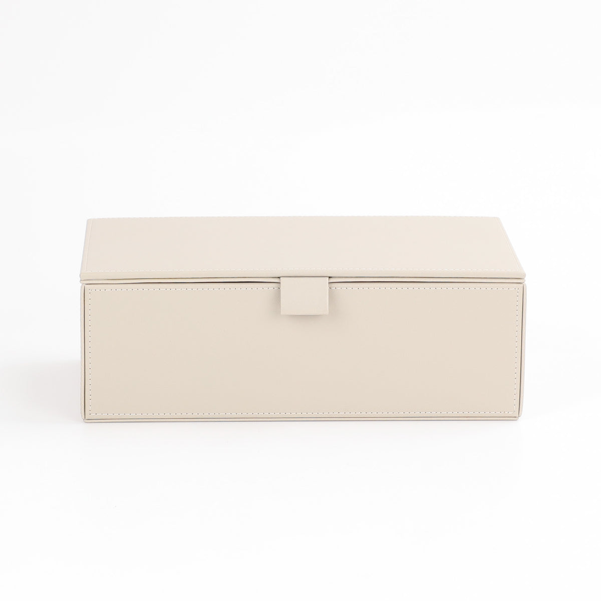 Decor Walther Brownie Utensilienbox BMD2 in Sandbeige mit Deckel, wasserfestes Kunstleder, idealer Ordnungshelfer im Bad