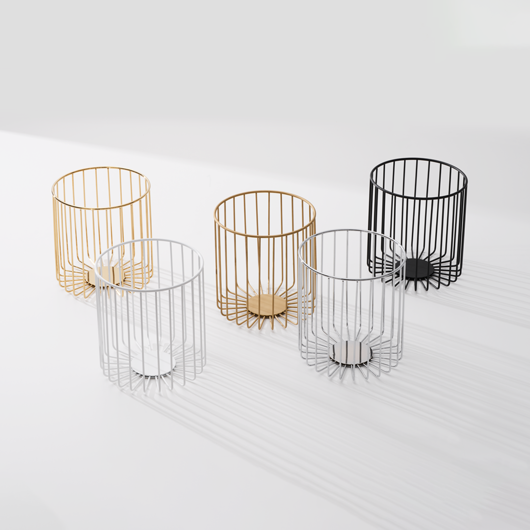Guest towel basket DECOR WALTHER DW220 gold