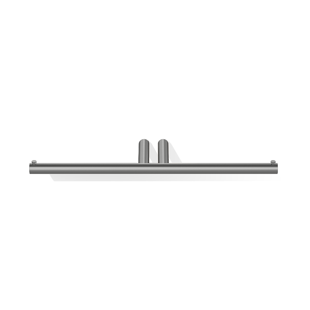 Papierhalter MK TPH2 mit zwei Rollen in Edelstahl matt – funktionales Design in puristischer Optik