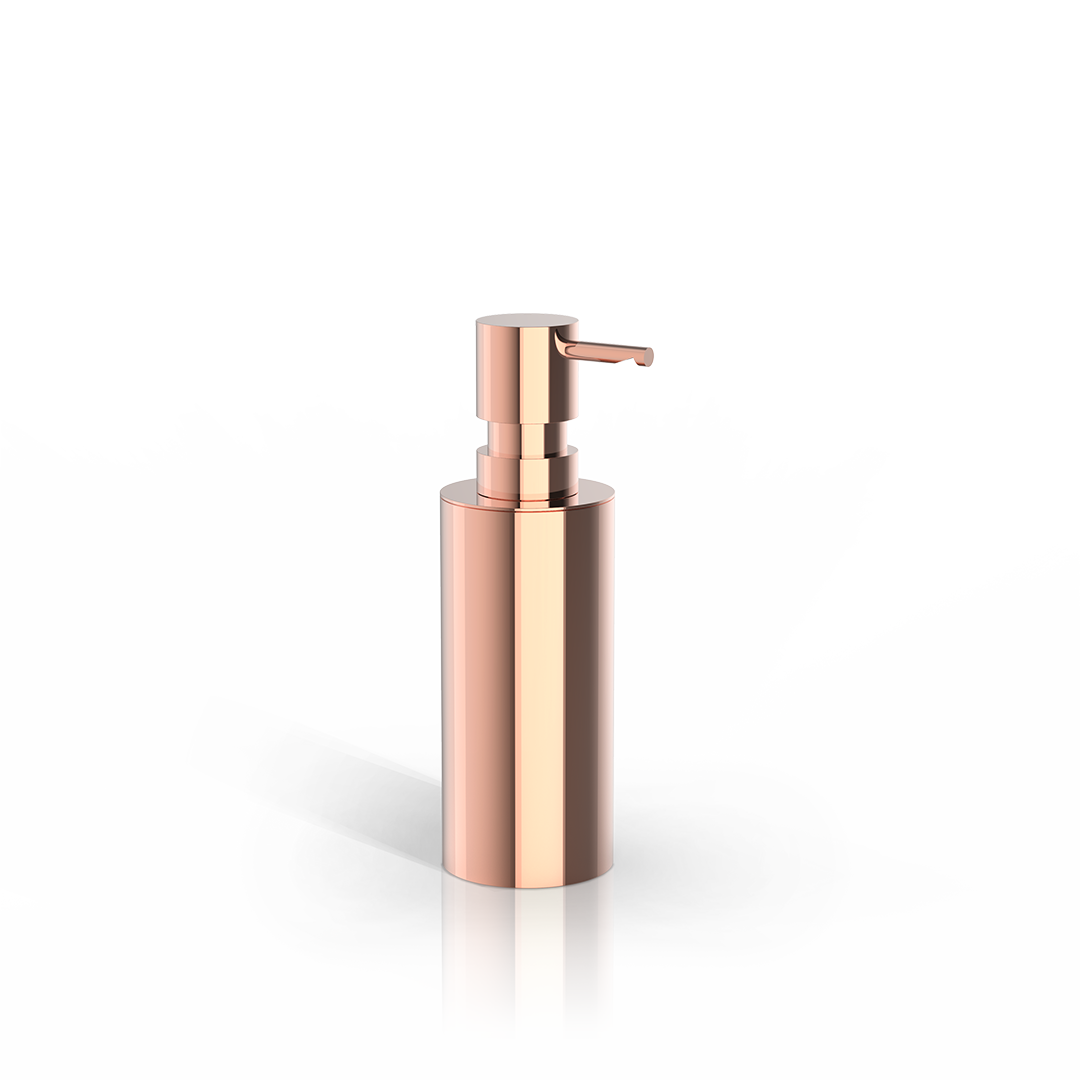 Stilvoller Flüssigseifenspender MK SSP in warmem Roségold – modernes Design mit Charakter