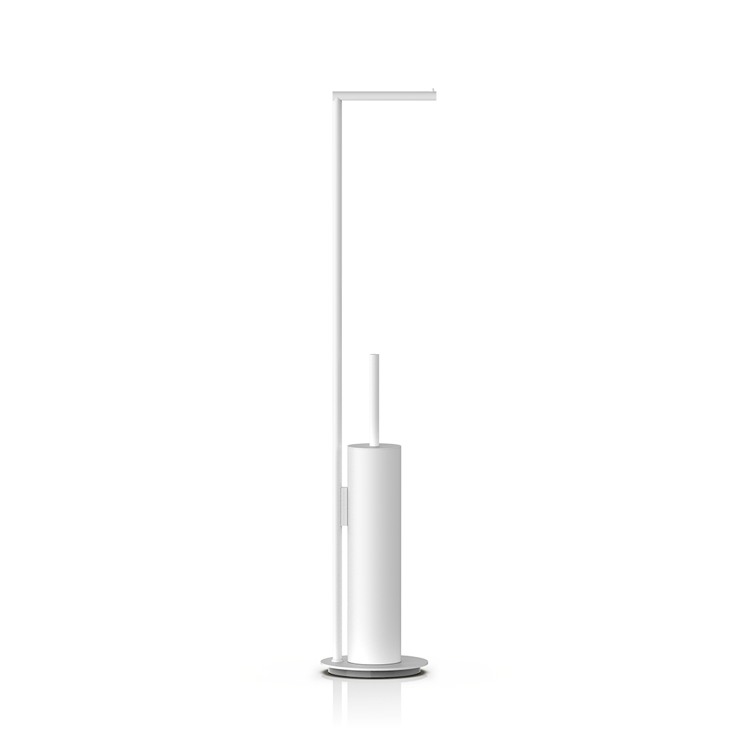 Minimalistische Toilettenbürstengarnitur MK SBK in Weiß matt – modernes Design für stilvolle Bäder