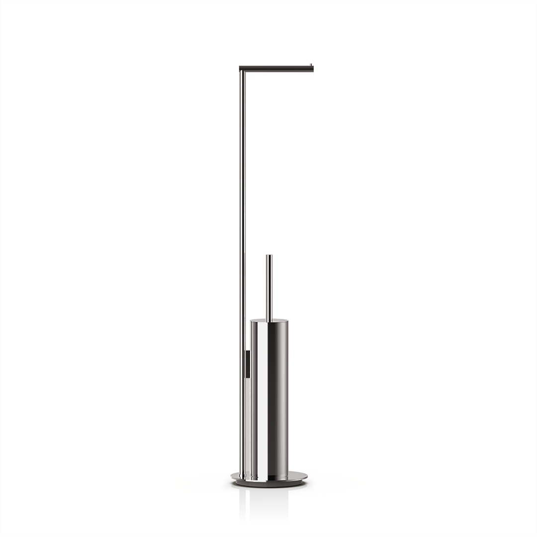 Elegante WC-Bürstenkombination MK SBK in Schwarz Chrom poliert PVD – inspiriert von japanischer Architektur