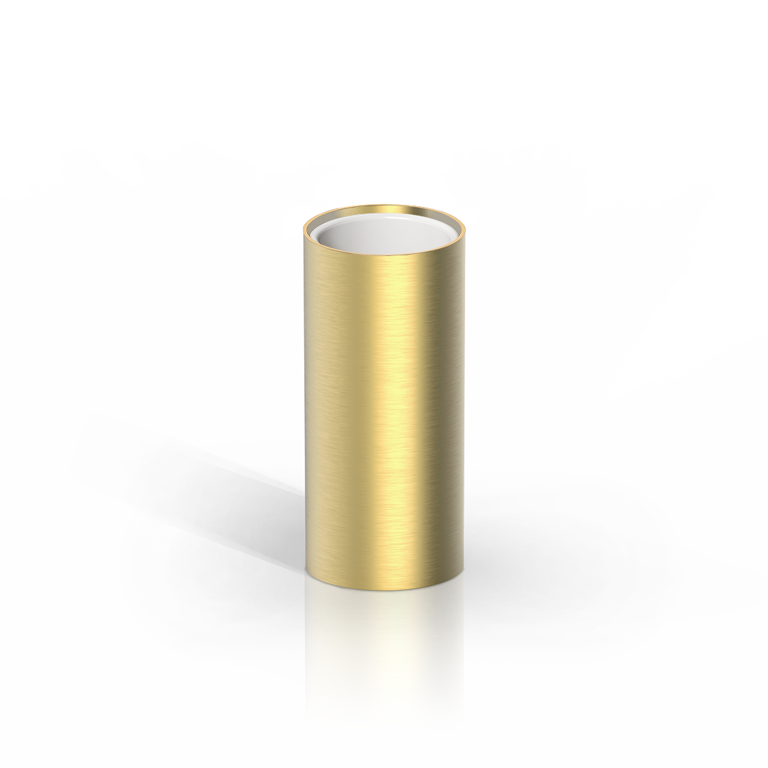 Mikado-Mundbecher MK SMB in mattem Messing – perfekte Symbiose aus Funktion und Form