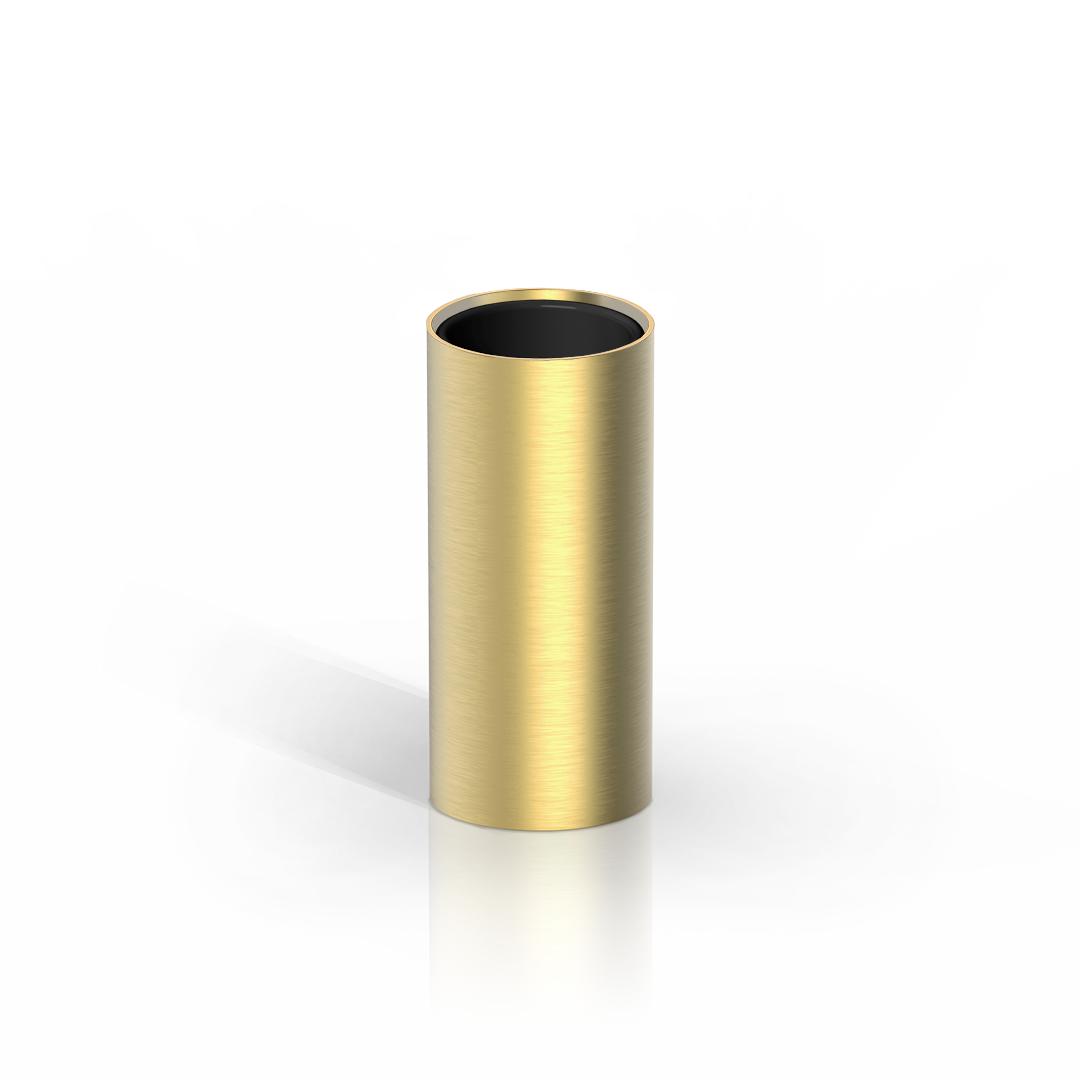 Mikado-Mundbecher MK SMB in mattem Messing – perfekte Symbiose aus Funktion und Form