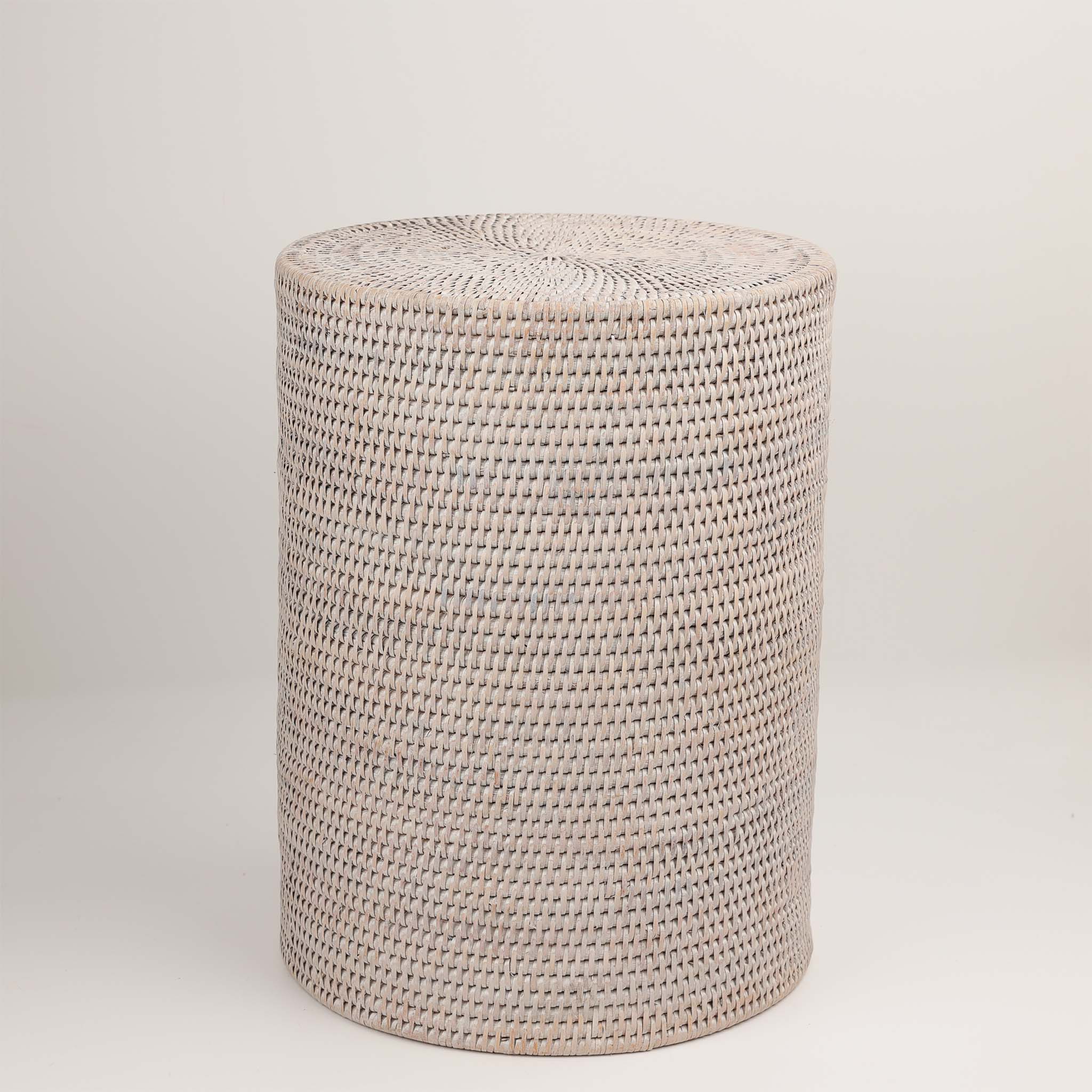 rattan hocker mit aufbewahrung Rattan Hocker Basket STOOL