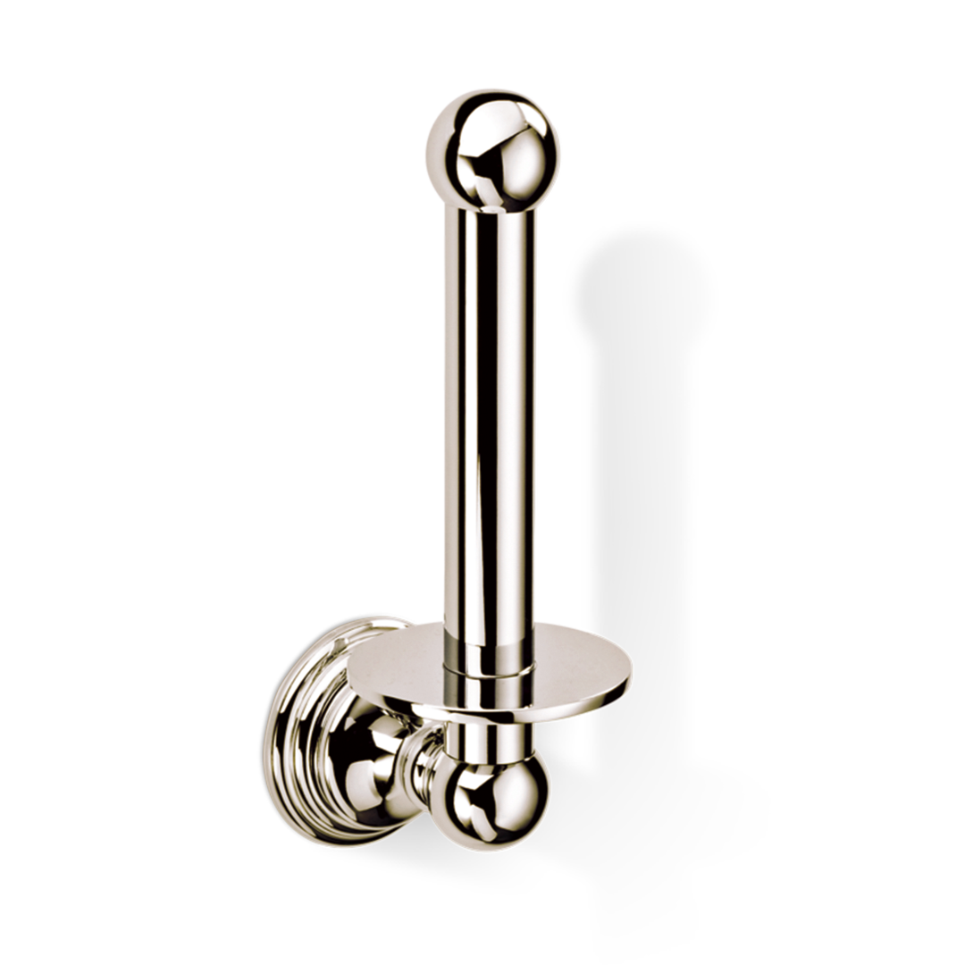Ersatzrollenhalter CL ERH in Nickel poliert – stilvolle Wandhalterung für WC-Rollen im eleganten Grandhotel-Stil von Decor Walther.