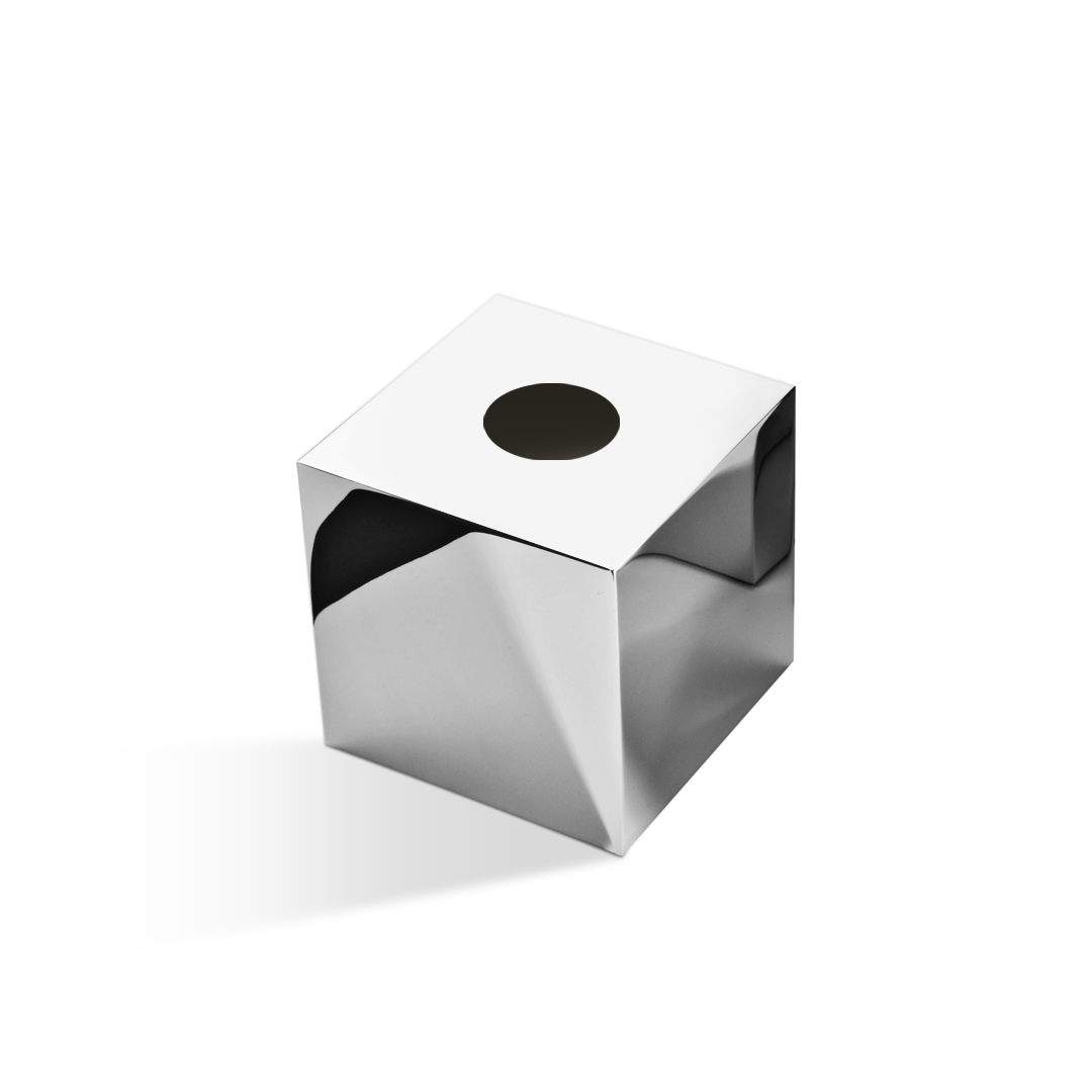 Papiertuchbox in Chrom Decor-Walther KB87 aus Edelstahl, quadratische Kosmetiktuchbox mit glänzender Oberfläche
