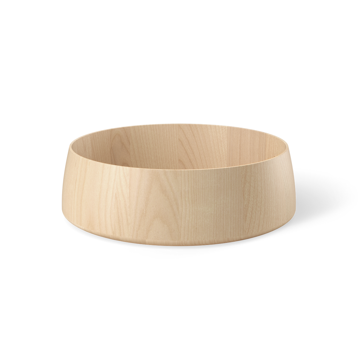 Runde Holzschale Decor Walther ONYO BOWL aus hellem Ahornholz mit natürlicher Maserung und wasserabweisender Oberfläche, dekorative Aufbewahrungsschale für Badezimmer und Wohnbereich, Artikelnummer 0691347