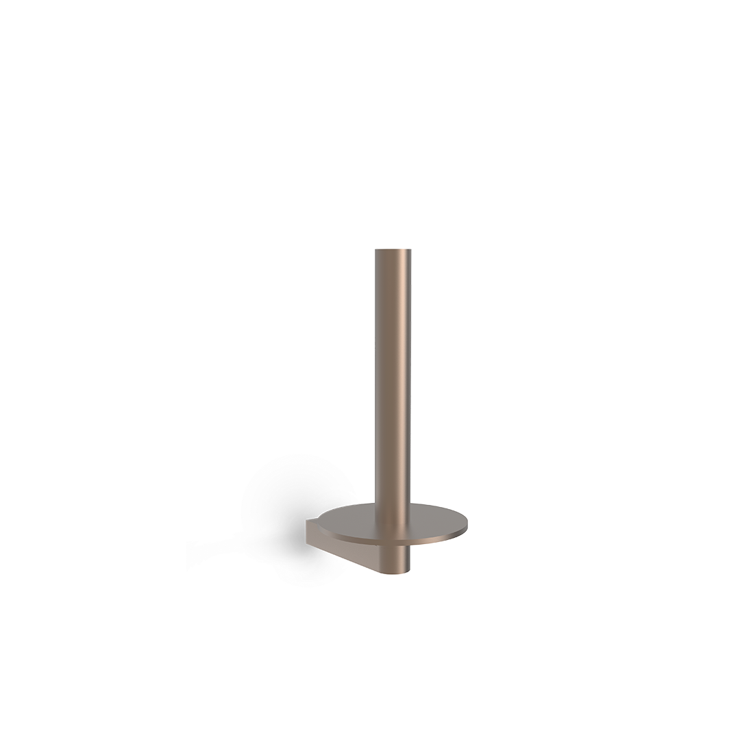 Decor-Walther SOHO ERH Ersatzrollenhalter aus massivem Messing in Kupfer matt PVD mit urbanem Design zur Wandmontage, Artikelnummer: 0680315