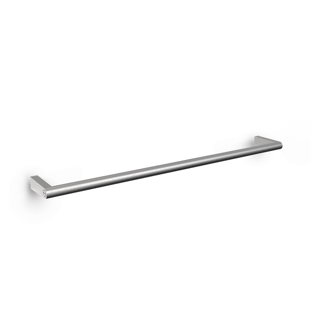 Decor-Walther SOHO HTE Handtuchstange 60 cm aus massivem Messing in Edelstahl matt für moderne Badezimmer, Artikelnummer: 0680776