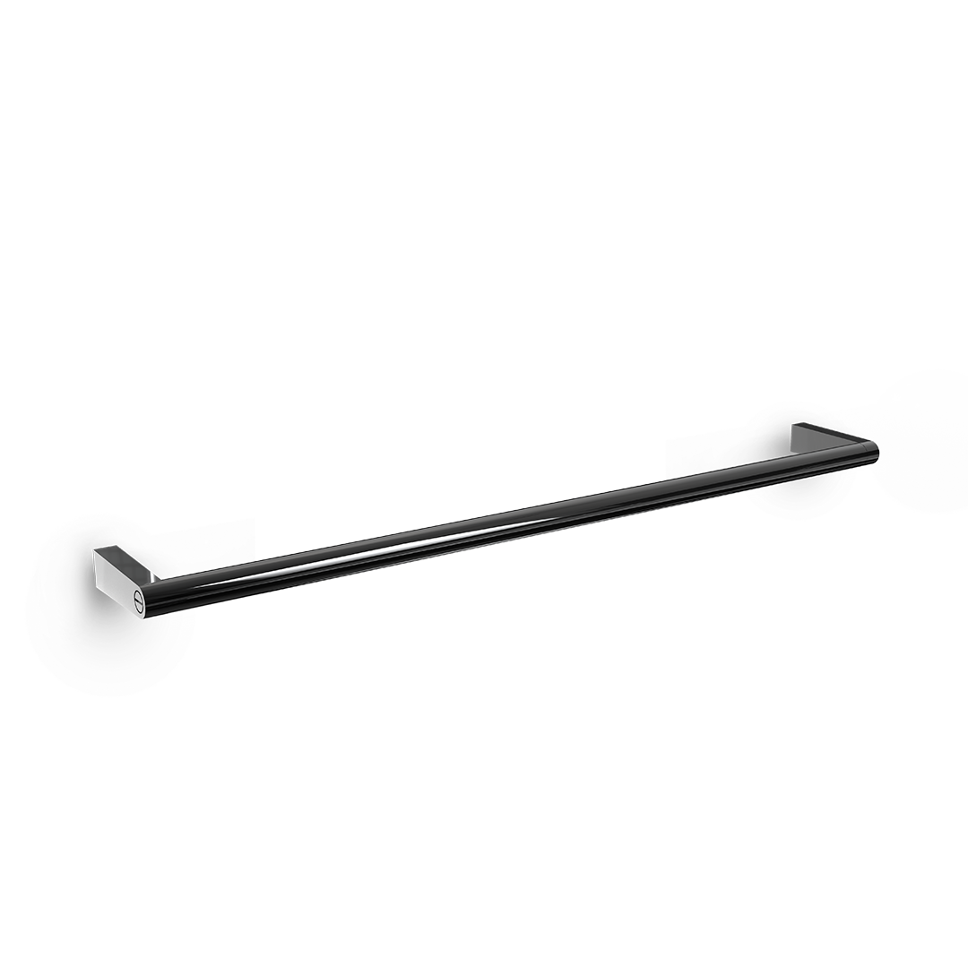 Decor-Walther SOHO HTE Handtuchstange 60 cm aus massivem Messing in Schwarz Chrom matt PVD für moderne Designbäder, Artikelnummer: 0680758
