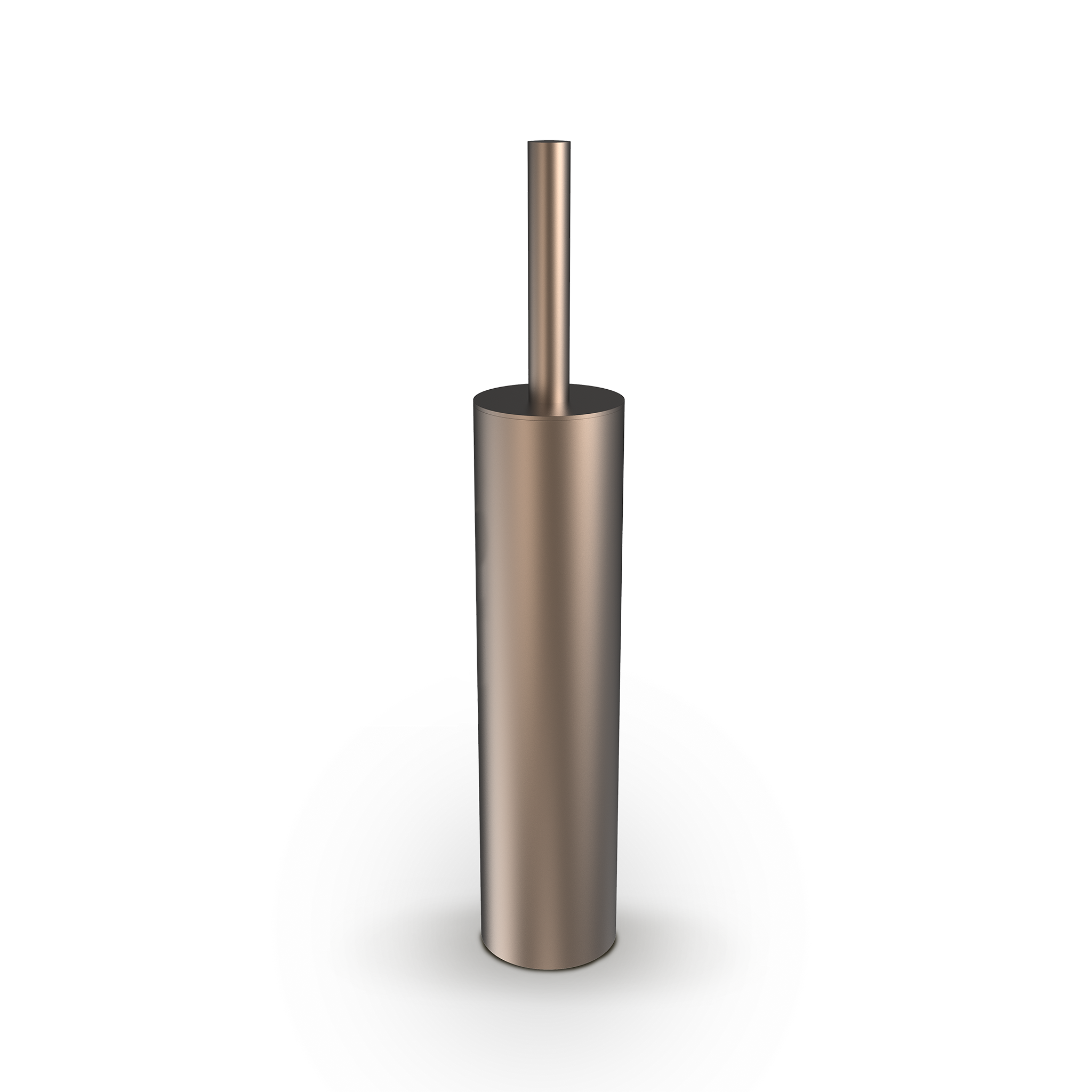 Decor Walther SOHO SBG Stand WC Bürste aus massivem Messing in Kupfer matt PVD mit markantem Design für exklusive Badkonzepte
