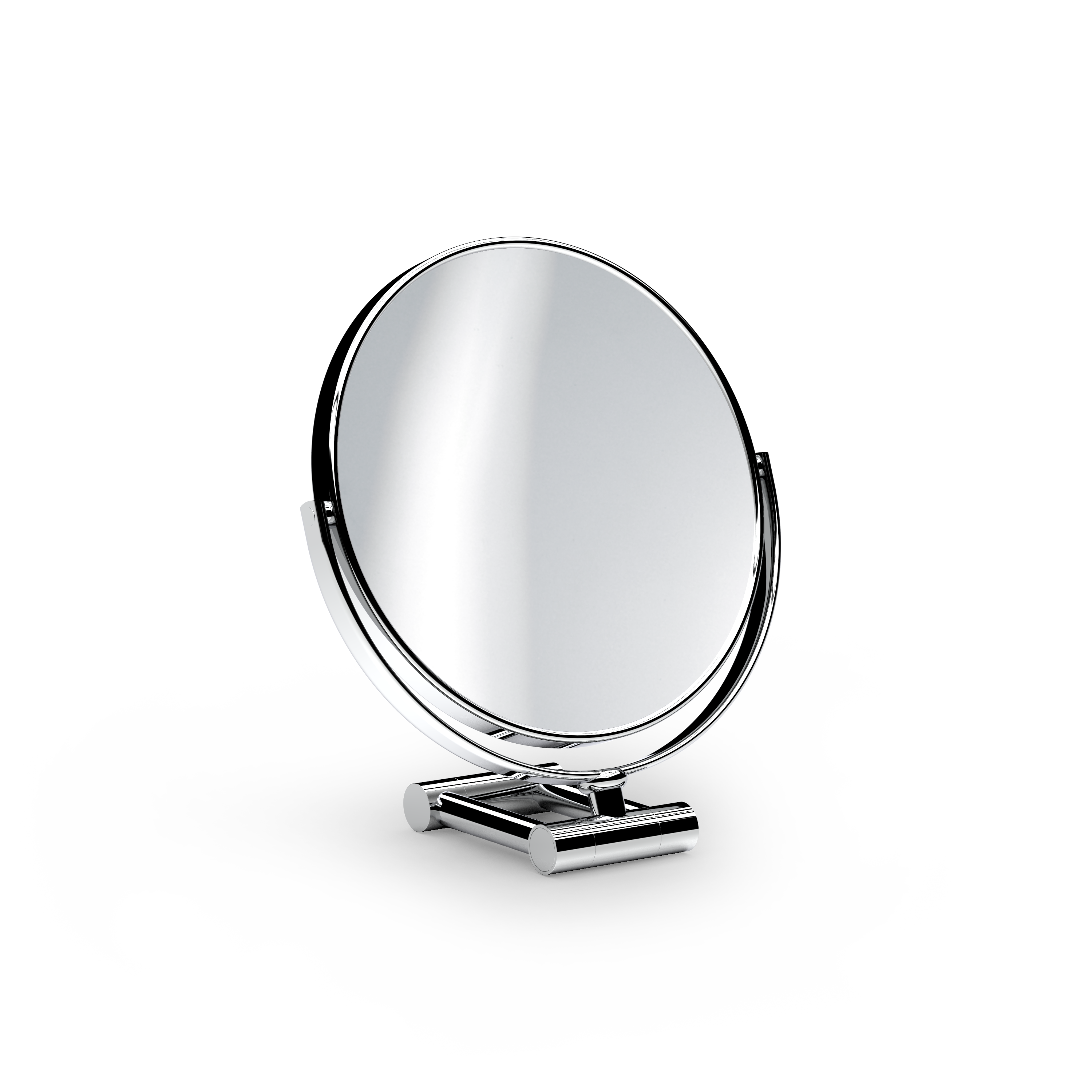 Eleganter Kosmetikspiegel in Chrom mit 7-facher Vergroesserung, mobiler Schminkspiegel und Rasierspiegel von Decor Walther fuer praezise Detailansicht