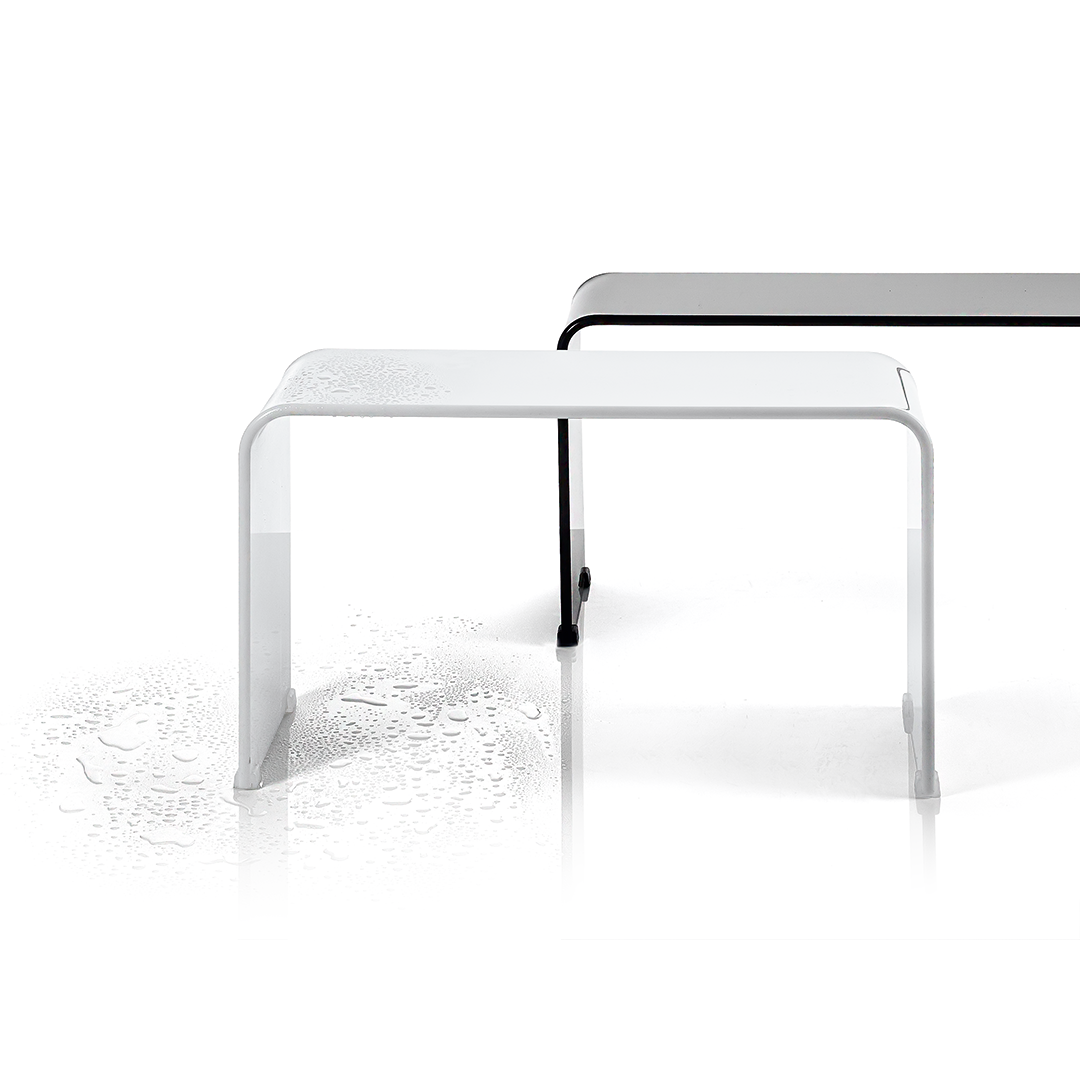 Decor Walther Sitzbank DW 80 XL Duschsitzbank. Wasserbeständiger Badestuhl im zeitlosen Design für Badezimmer, Nasszelle und Wellnessbereich. Hochwertige Badsitzbank von renommiertem Hersteller exklusiver Badaccessoires.