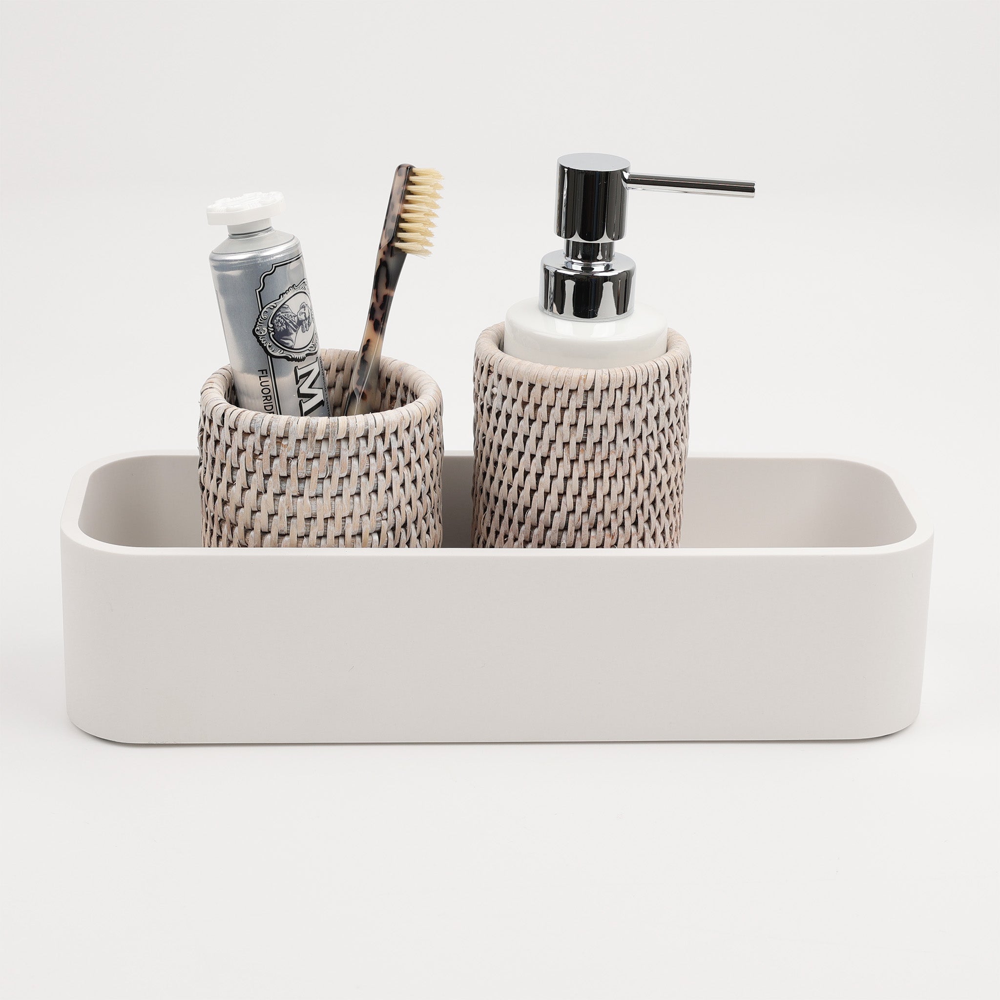 Stylischer Duschkorb SCT30 in Weiß matt aus der Stone-Serie – perfekte Kombination aus Funktionalität und modernem Design.