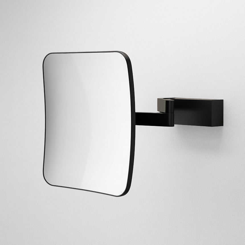Kosmetikspiegel Badezimmer schwarz matt 5x Vergrößerung 360° Schwenkarm Wandspiegel Rasierspiegel Badspiegel Schminkspiegel Decor Walther Luxus Direktanschluss
