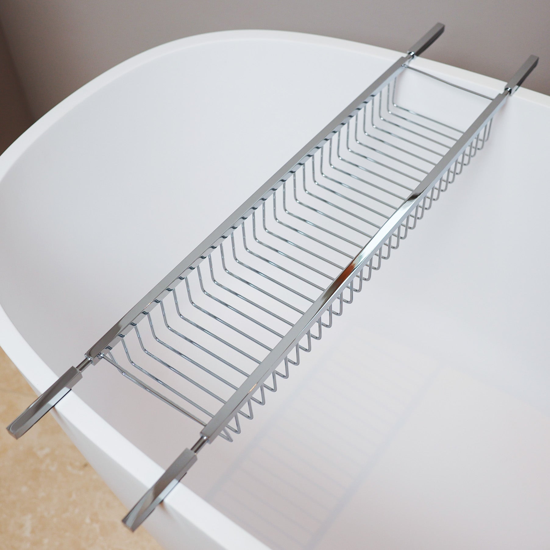 Badewannenablage Decor Walther WA WAN1 in Chrom - Größe mit Imbusschlüssel verstellbar