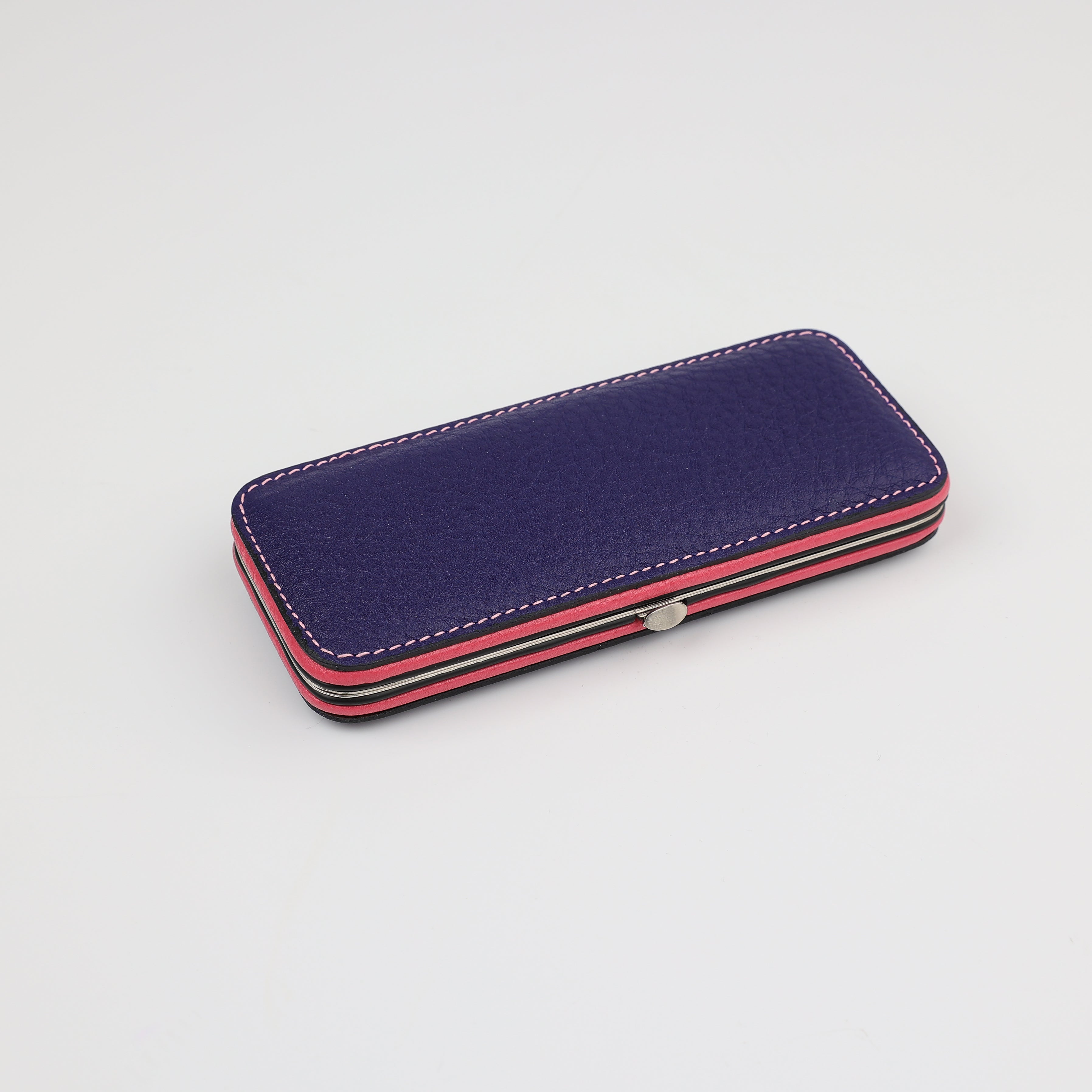 Großes Maniküre Etui 5-Teilig - Frame (L) - violett/pink