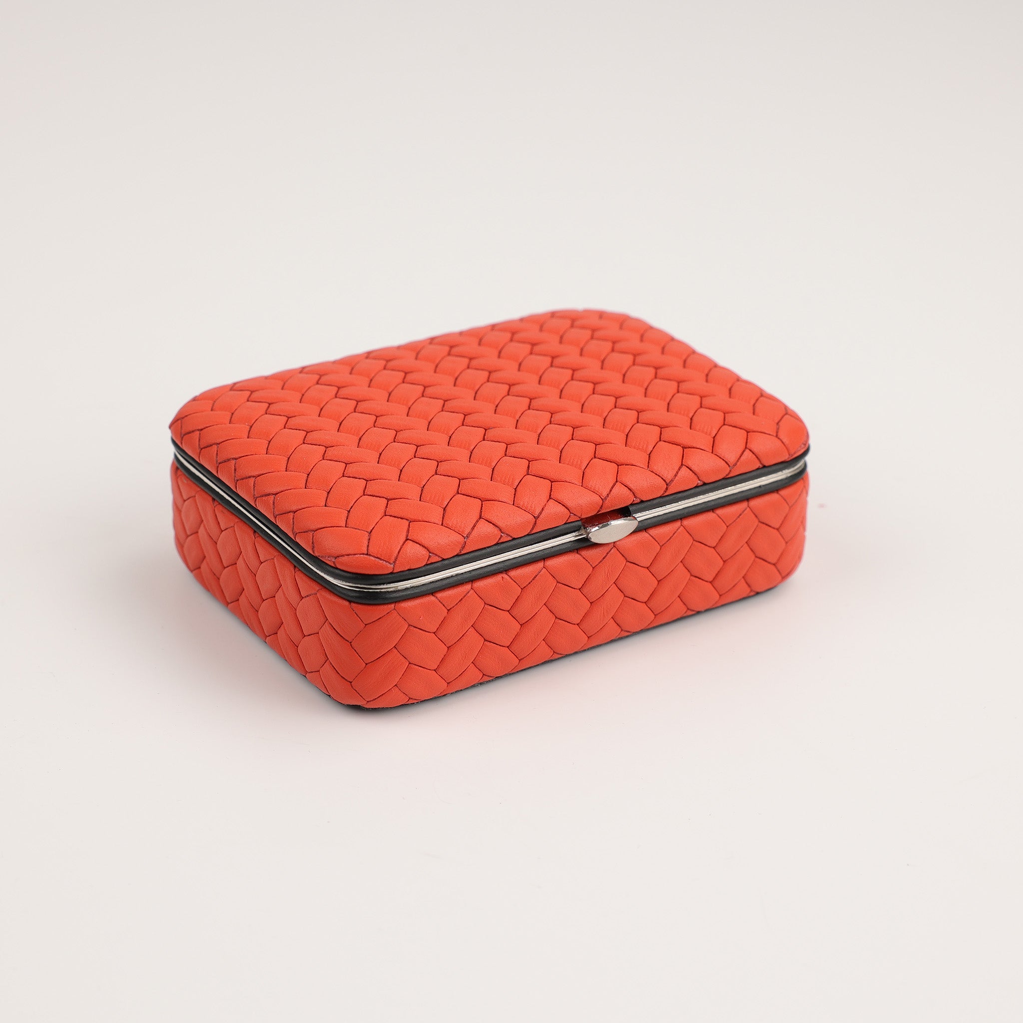 orangen aufbewahrung F. Hammann Mini Leder Schmuckbox