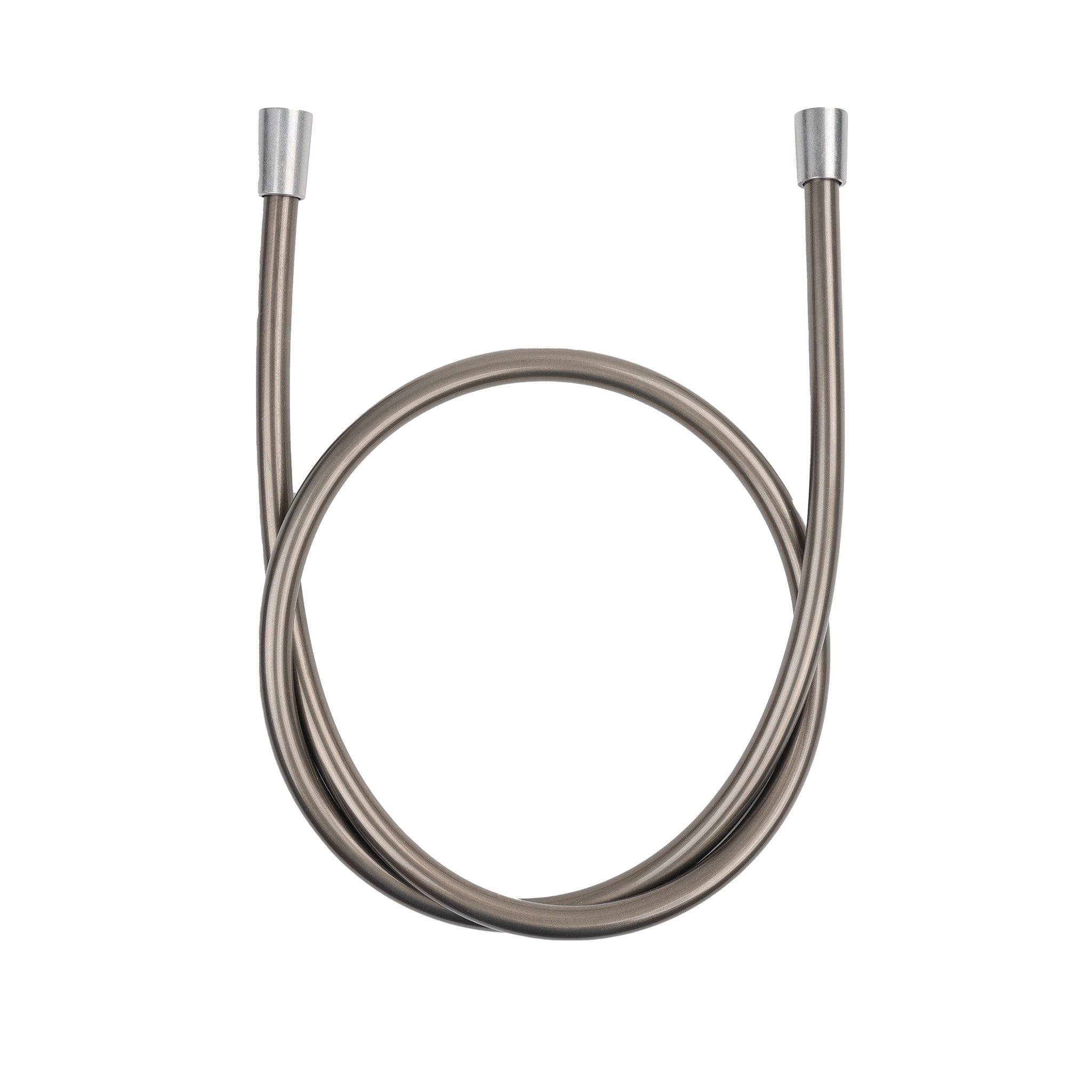 Fantini Brauseschlauch-150cm-gerollt-Raw Metal-gerollte Ansicht