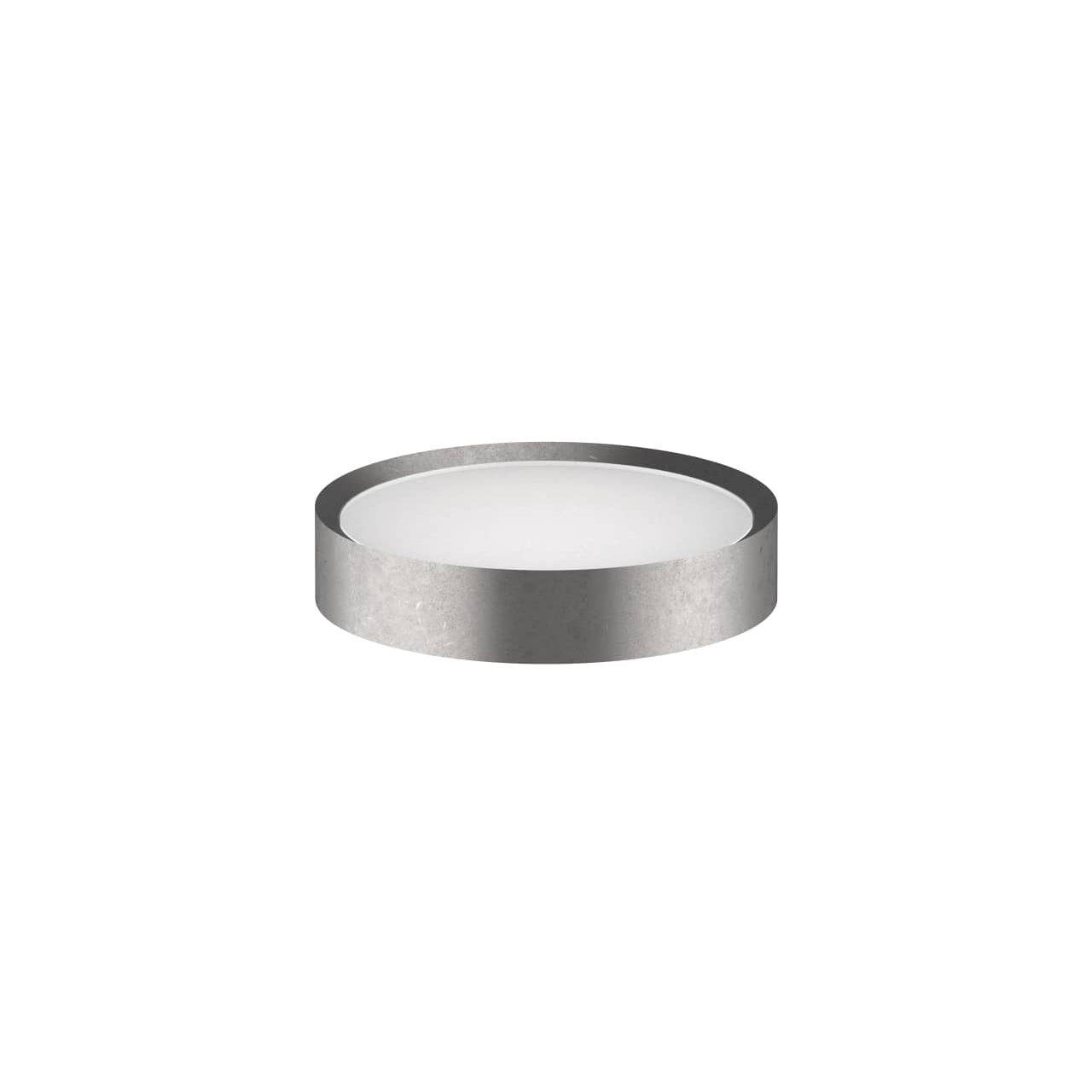 Raw Metal Seifenablage aus massivem Messing mit edler Glaseinlage, Young Kollektion Fantini, robuste und stilvolle Seifenablage für modernes Badezimmer, Made in Italien