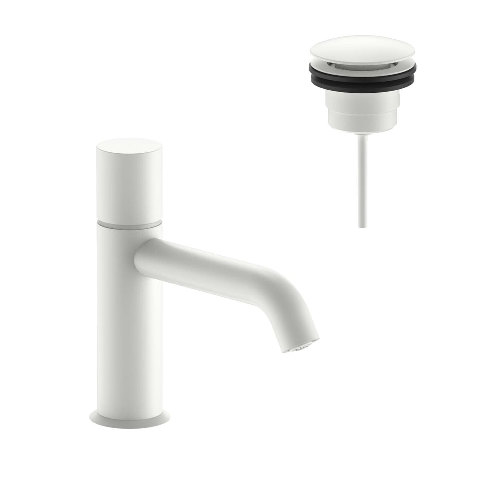 Waschtischmischer Fantini Nostromo 50 29 E904F weiß matt