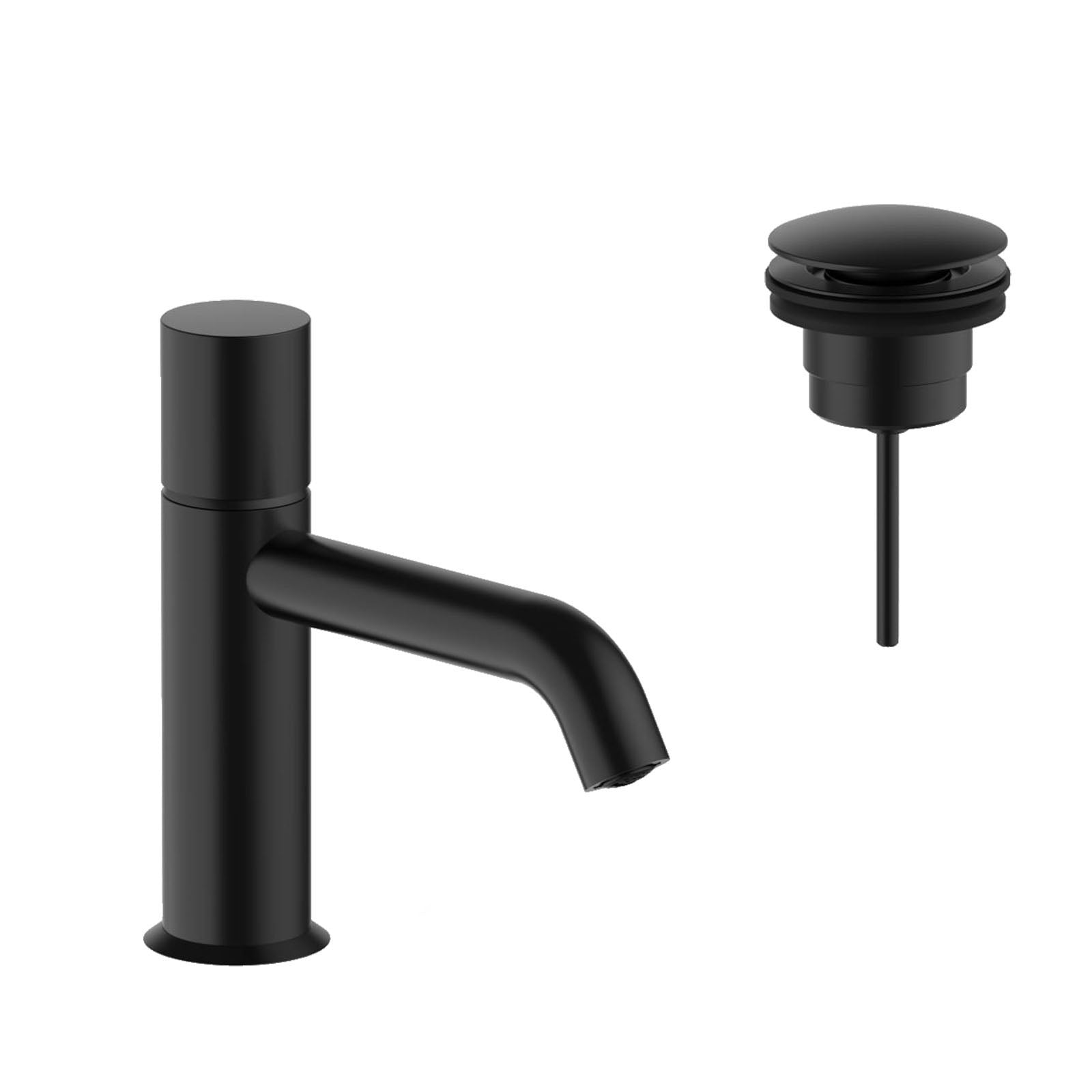 Waschtischmischer Fantini Nostromo 50 13 E904F schwarz matt