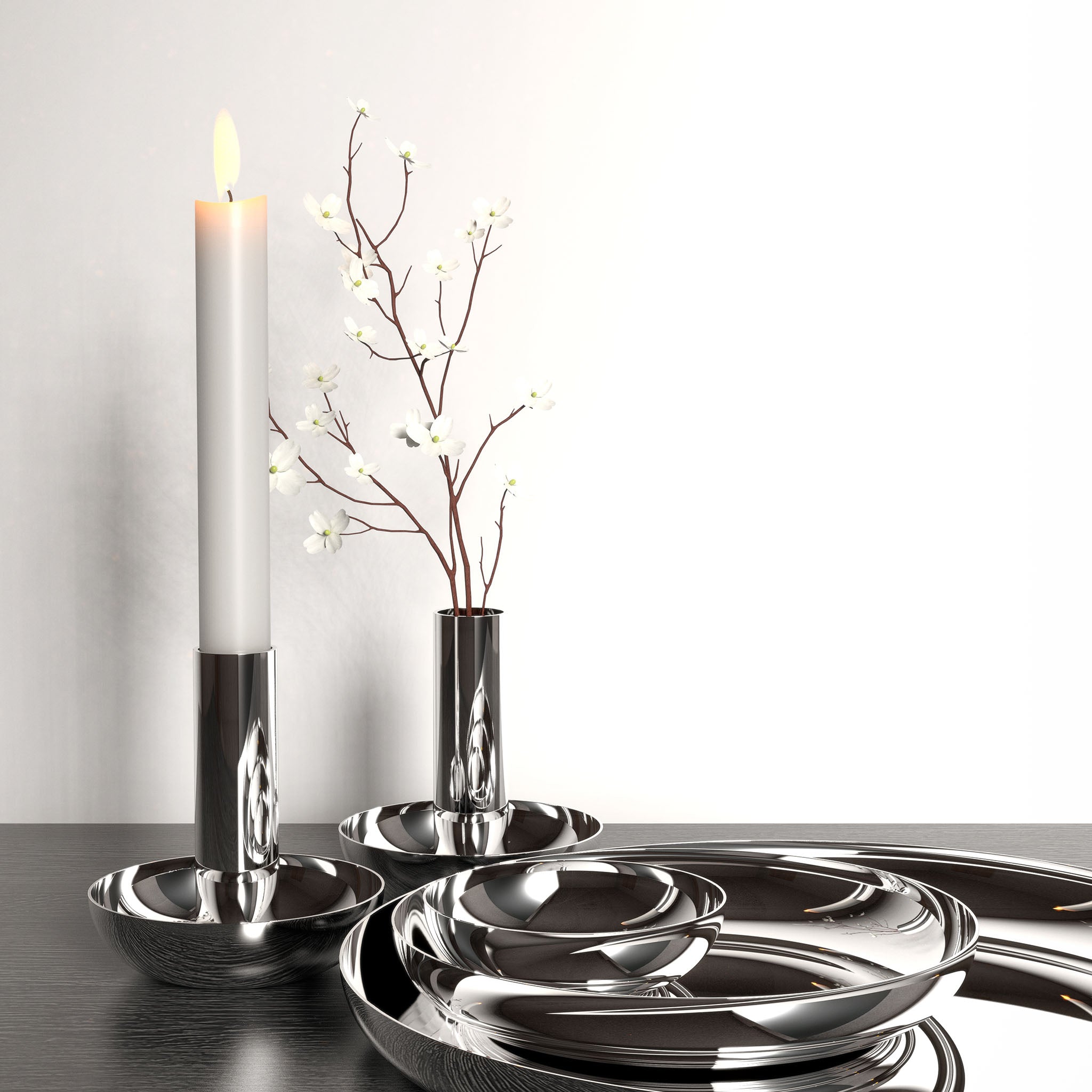 Elegante Schale aus poliertem Edelstahl – vielseitig nutzbar für Seifen, Schmuck oder kleine Utensilien.
