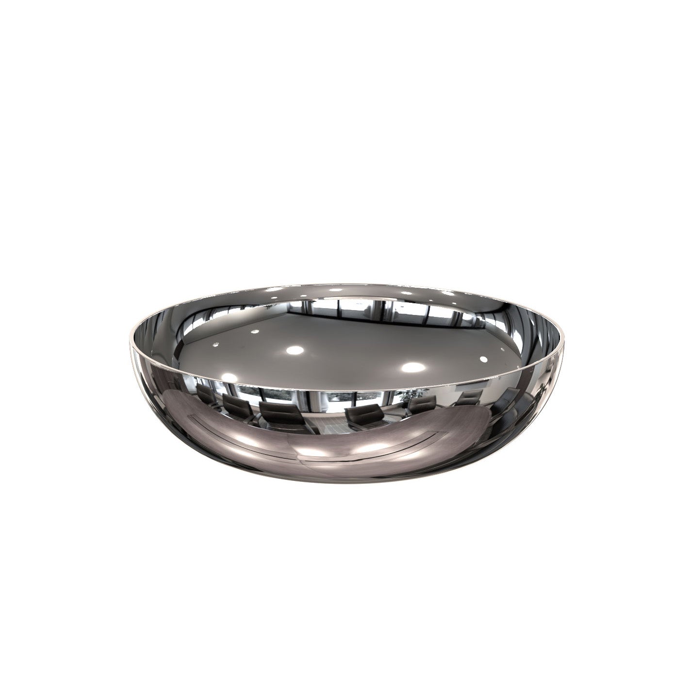 Elegante Schale aus poliertem Edelstahl – vielseitig nutzbar für Seifen, Schmuck oder kleine Utensilien.