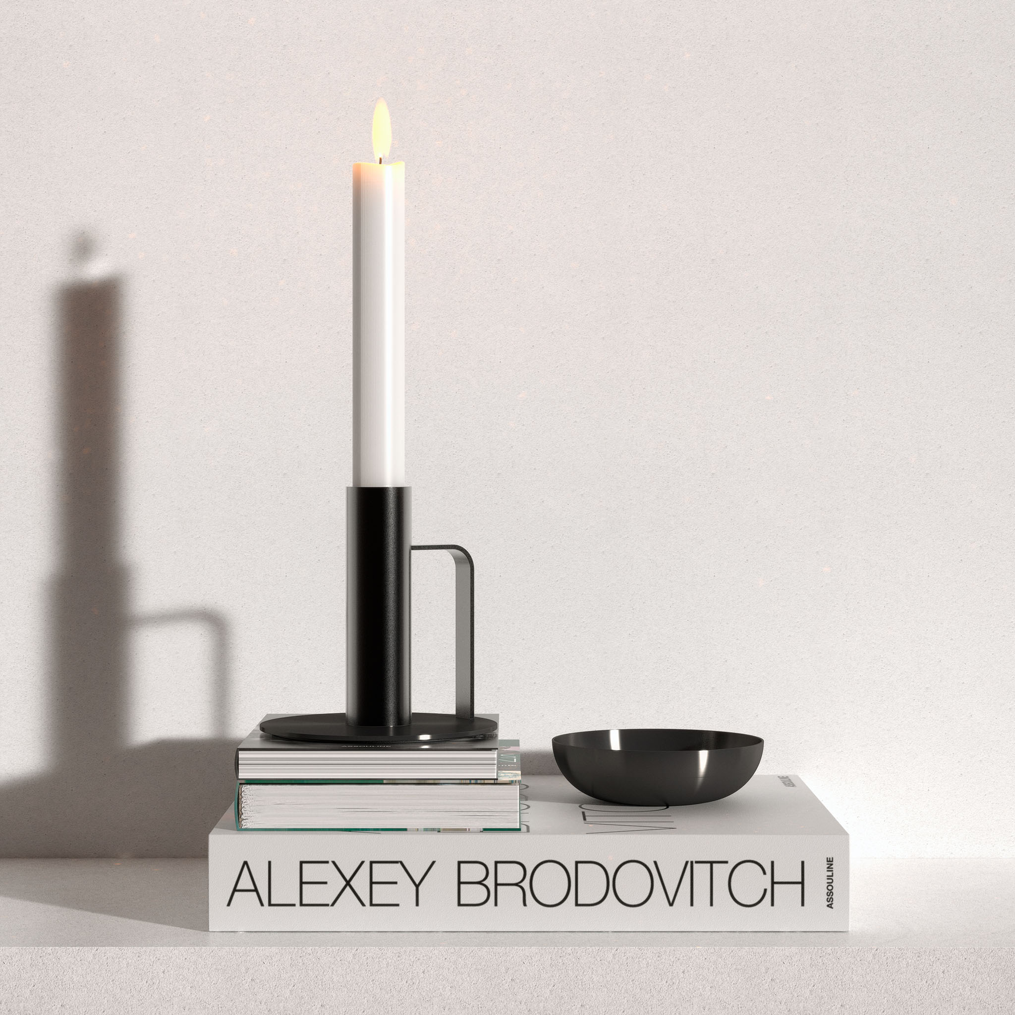 Edle Schale in gebürstetem Schwarz – minimalistisches Accessoire für Bad und Wohnraum.